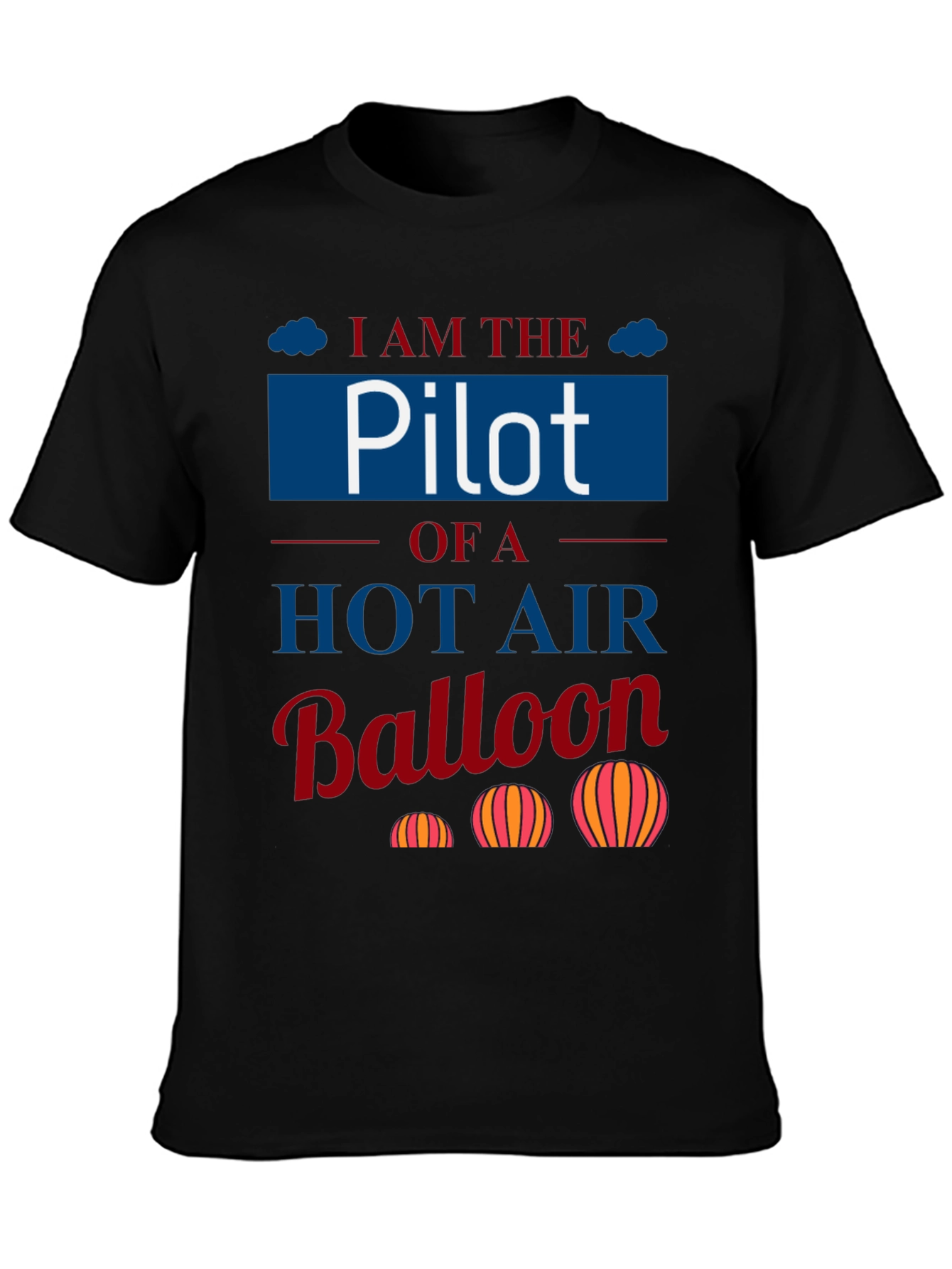 Pilot Hot Air Balloon T-Shirt - Aviation Lover Tee
