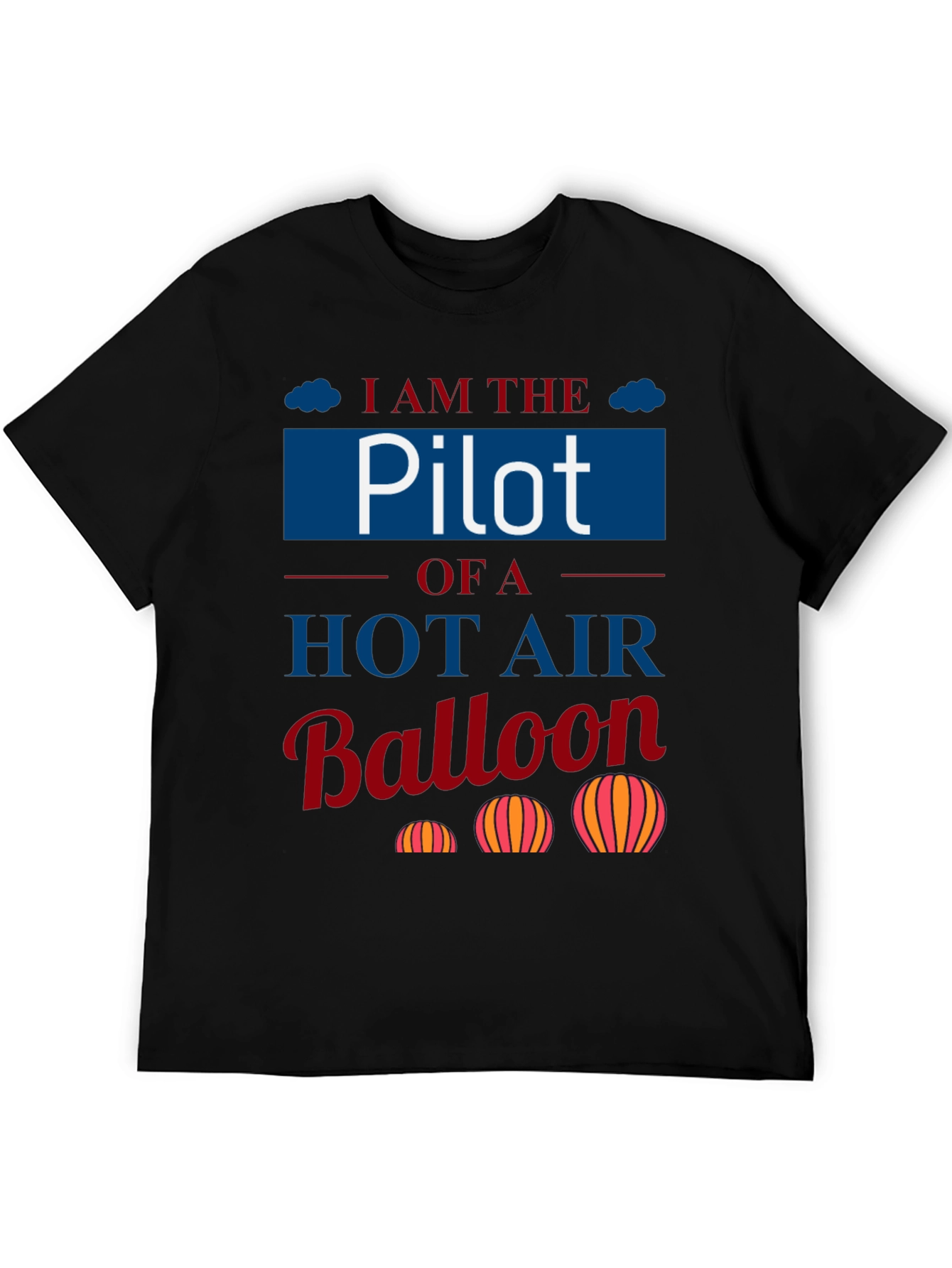 Pilot Hot Air Balloon T-Shirt - Aviation Lover Tee