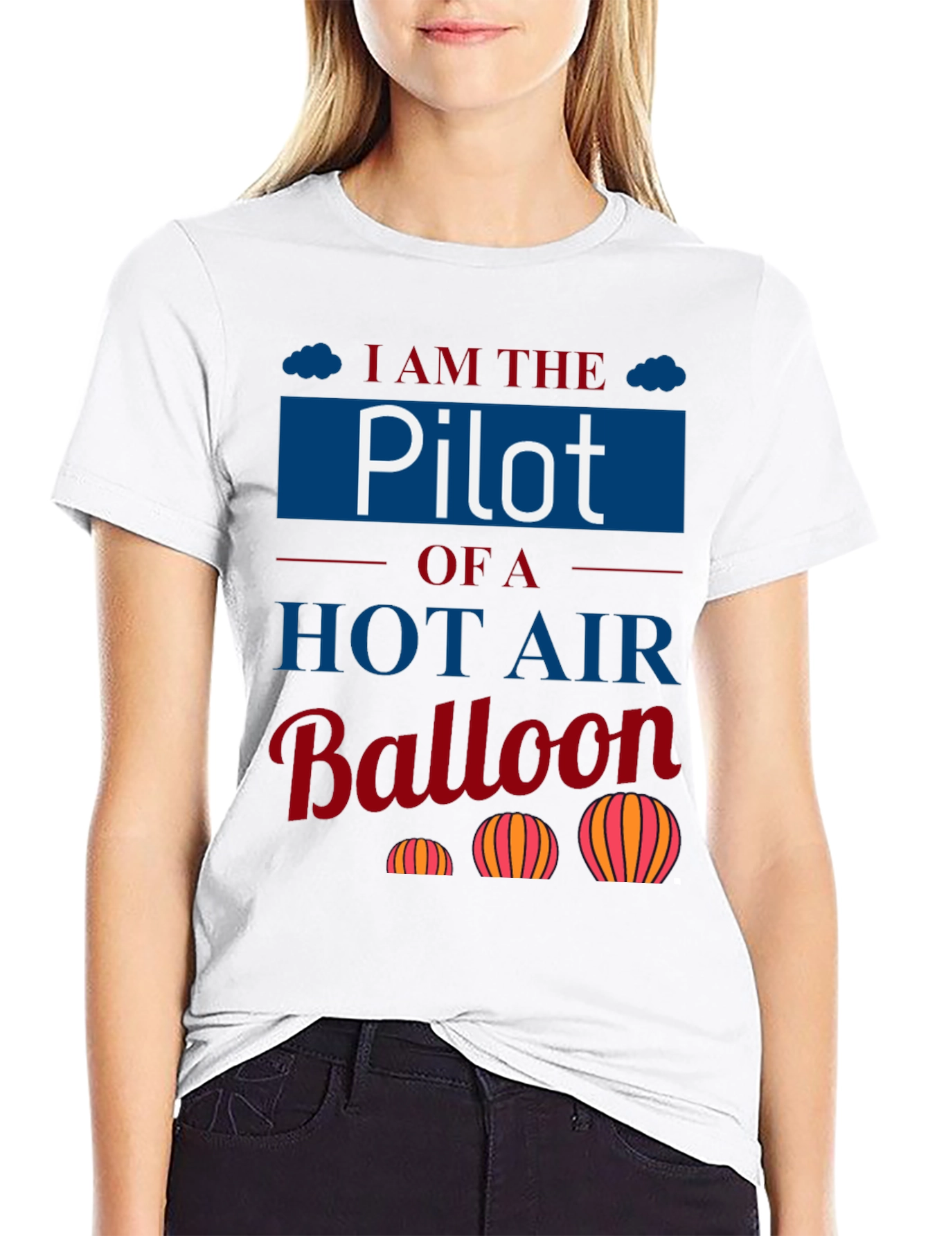 Pilot Hot Air Balloon T-Shirt - Aviation Lover Tee
