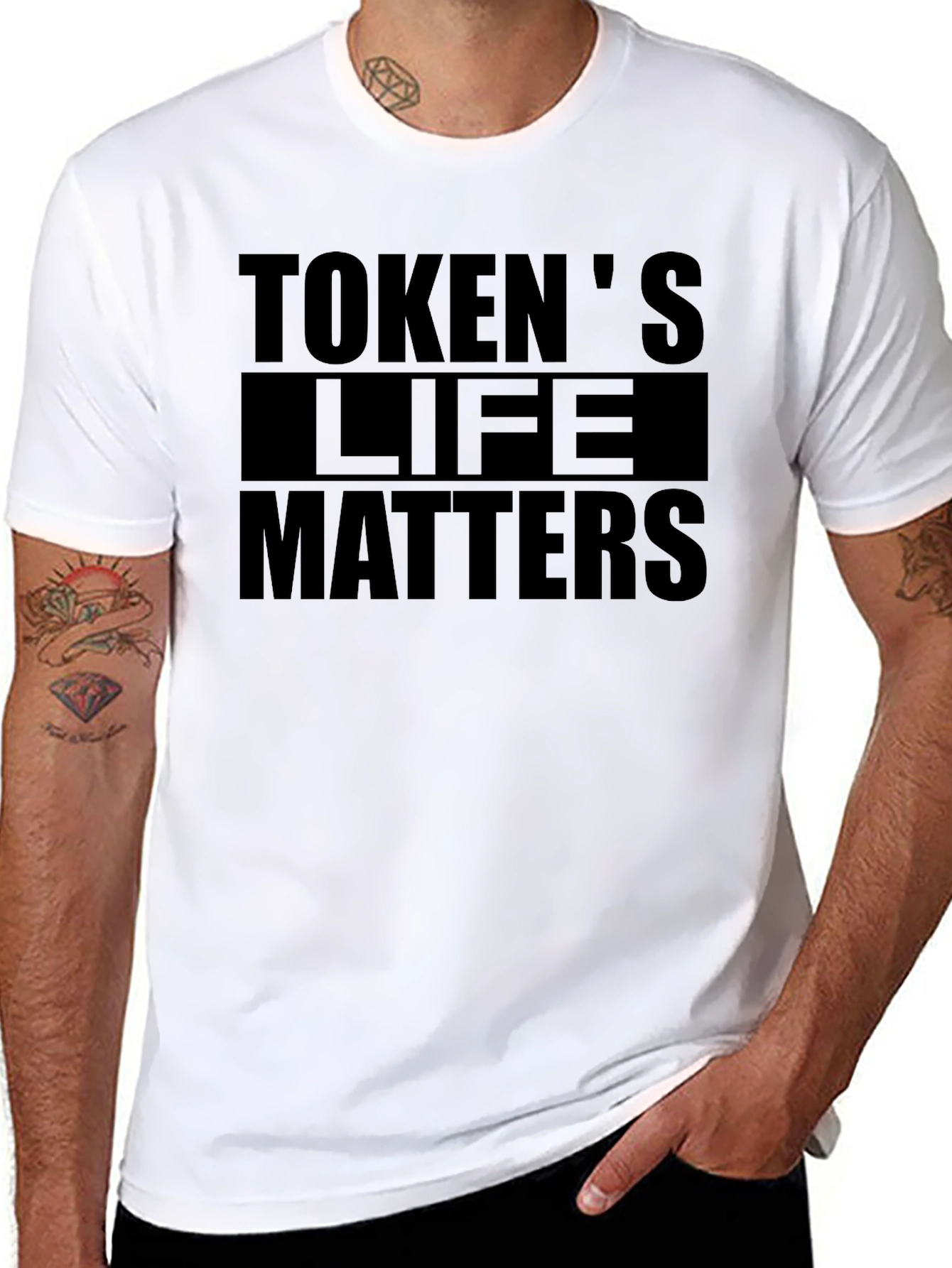 Tokens Life Matters Graphic T-Shirt - Black