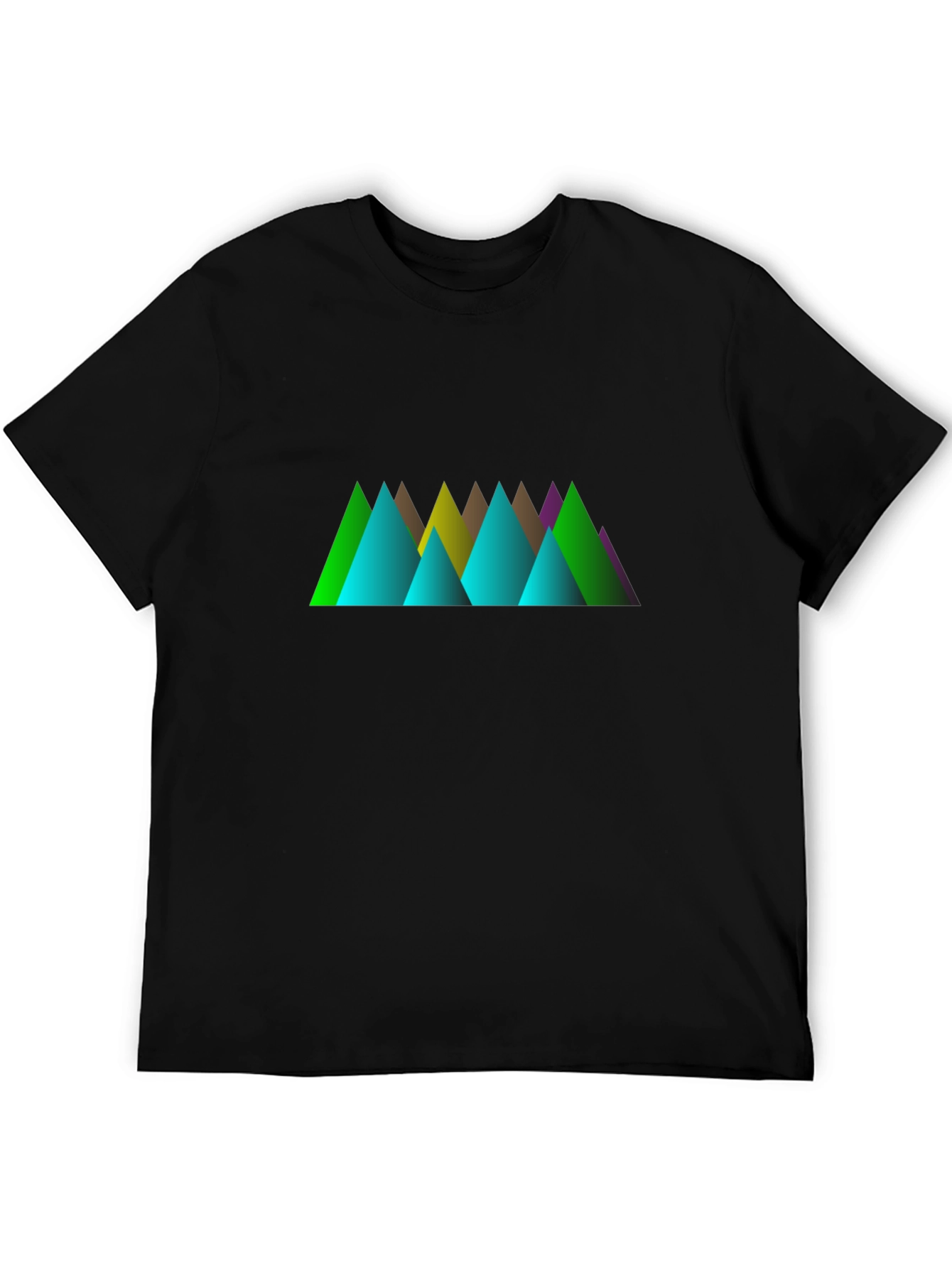 Geometric Mountain Peak T-Shirt