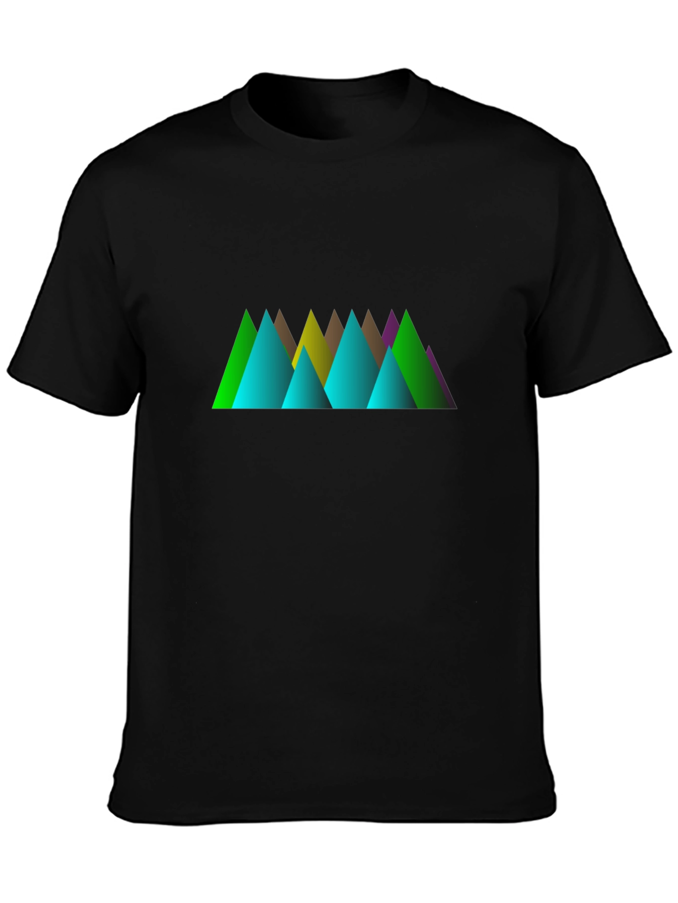 Geometric Mountain Peak T-Shirt