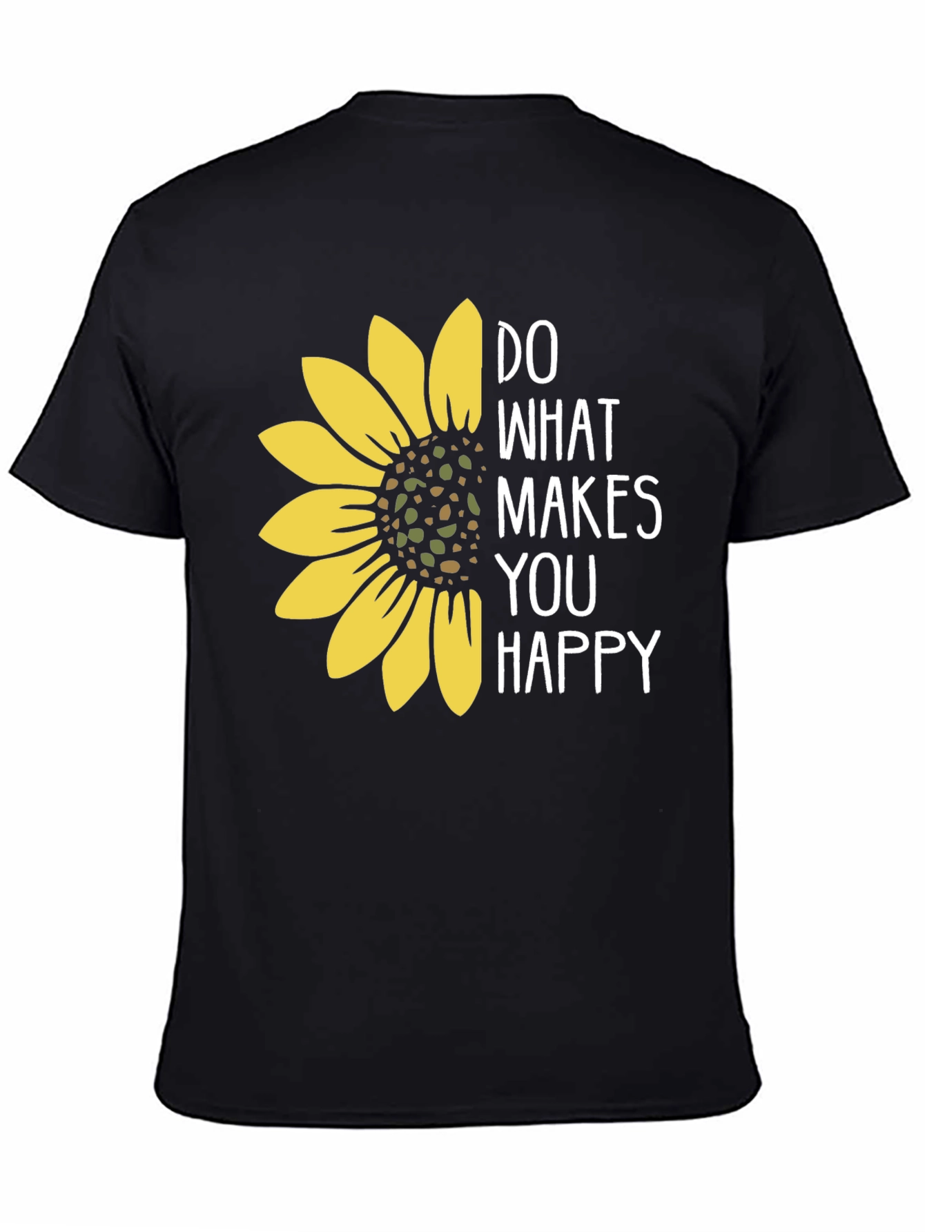 Sunflower Graphic T-Shirt - Do What Makes You Happy