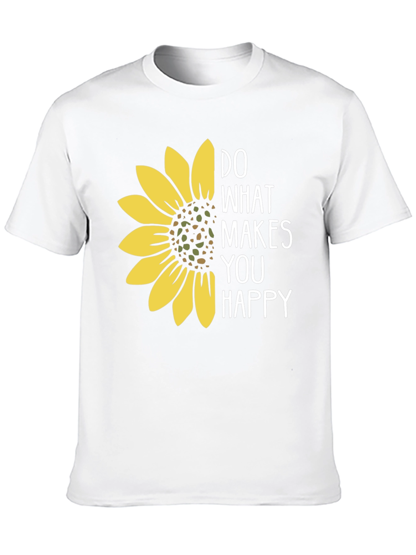 Sunflower Graphic T-Shirt - Do What Makes You Happy
