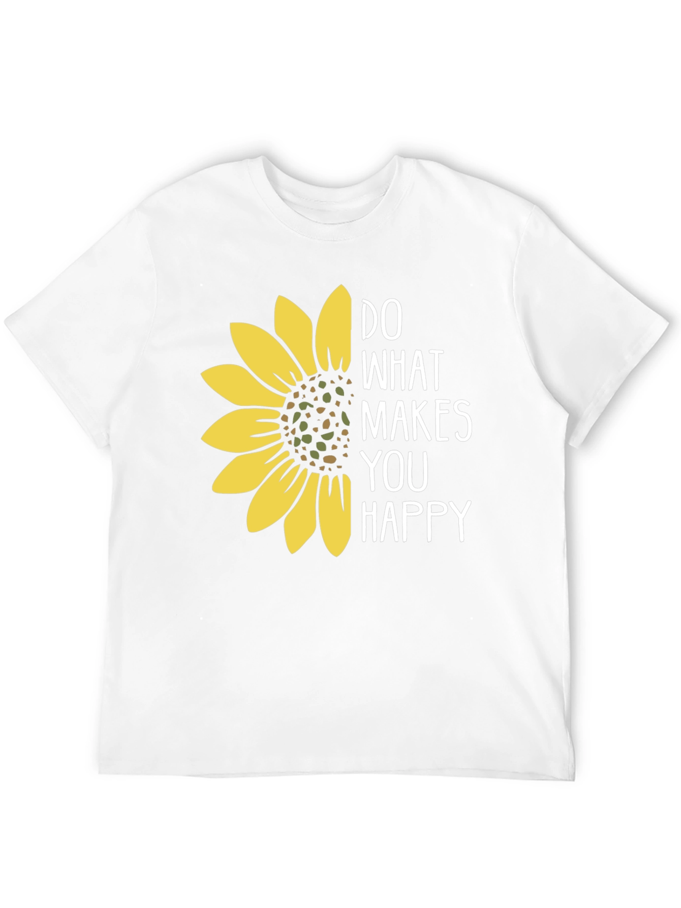 Sunflower Graphic T-Shirt - Do What Makes You Happy