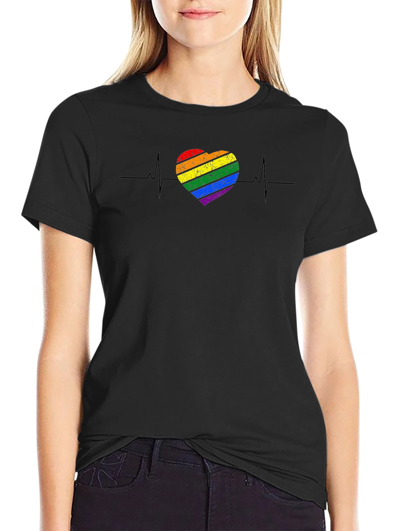 Pride Heartbeat T-Shirt - LGBTQ+ Love & Equality Tee