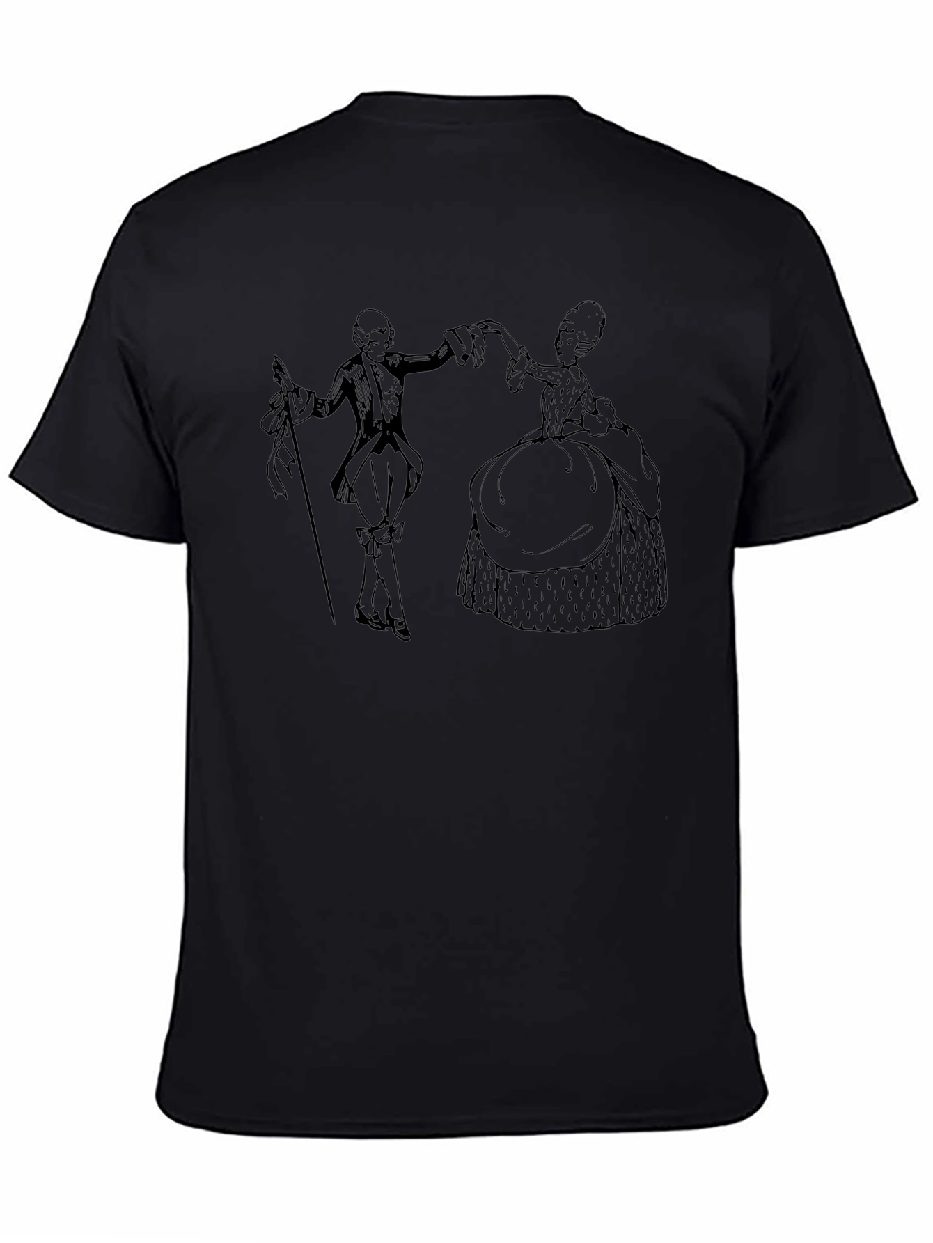 Historical Dance T-Shirt - Elegant Retro Style