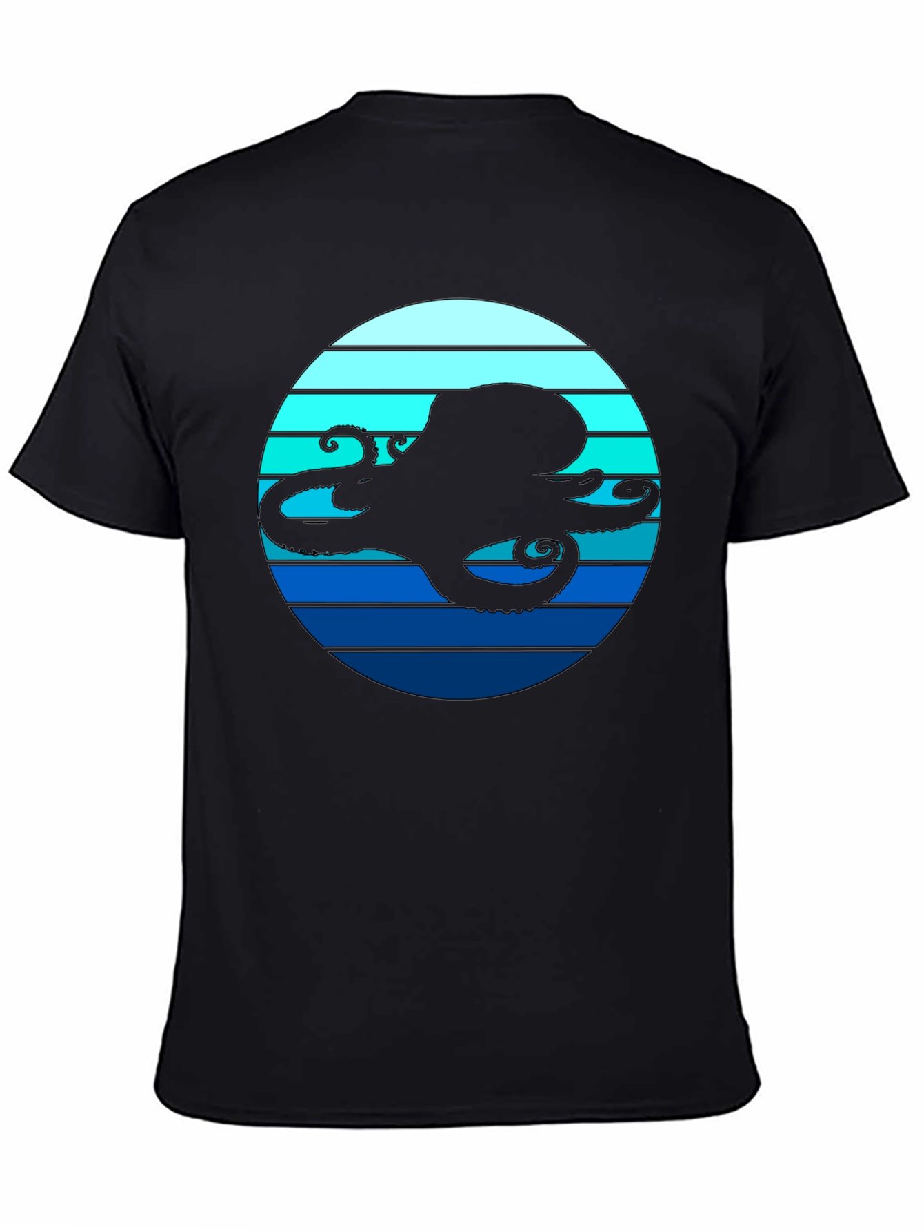 Octopus Silhouette T-Shirt - Nautical Style