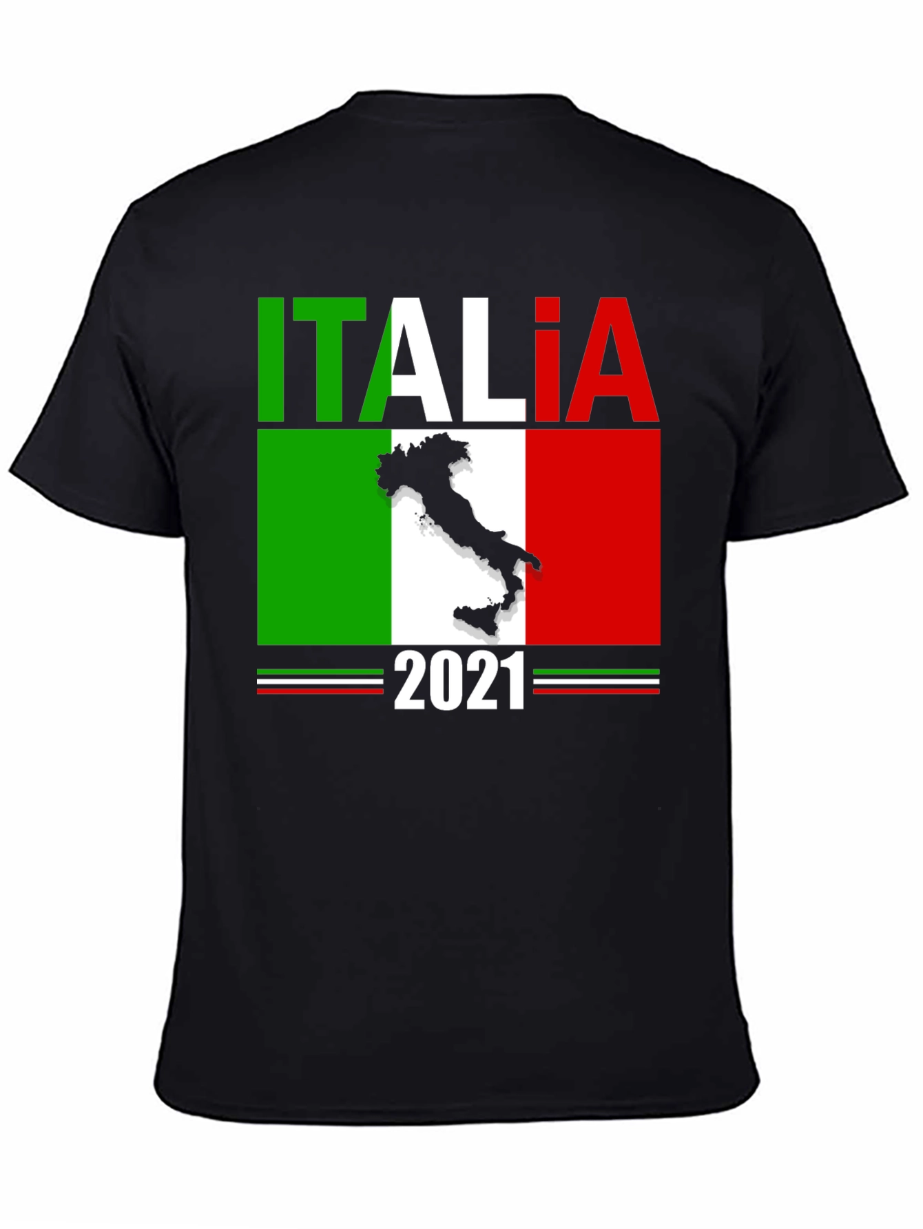 Italia 2021 Graphic Tee - Mens Black T-Shirt