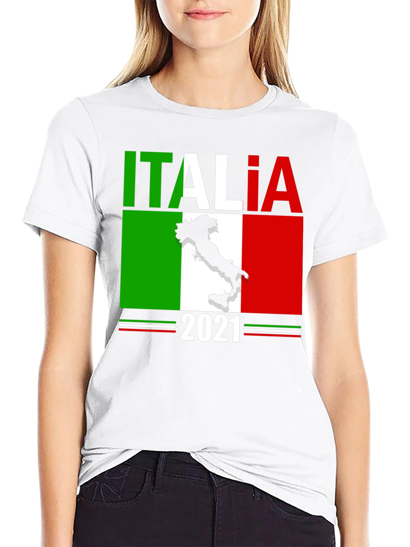 Italia 2021 Graphic Tee - Mens Black T-Shirt