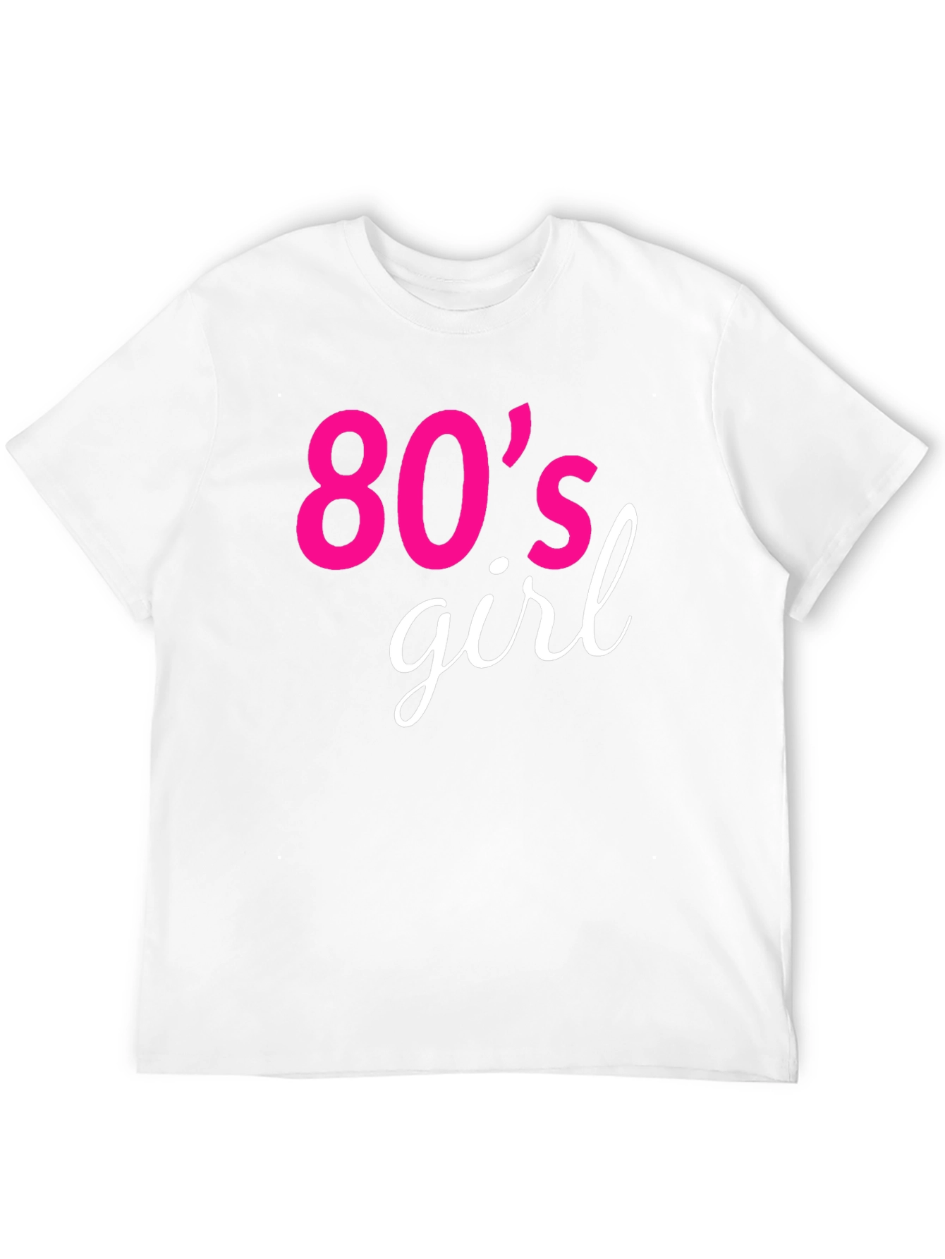 80s Girl Retro Graphic Tee - Black
