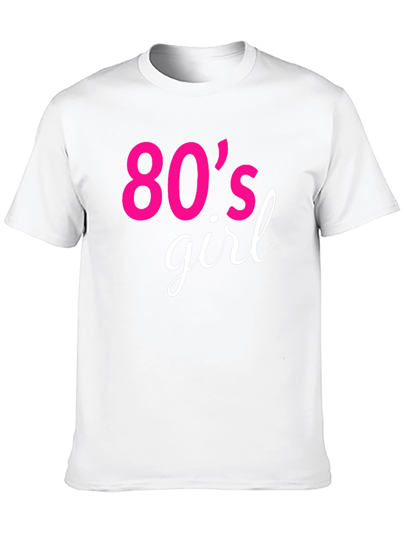 80s Girl Retro Graphic Tee - Black