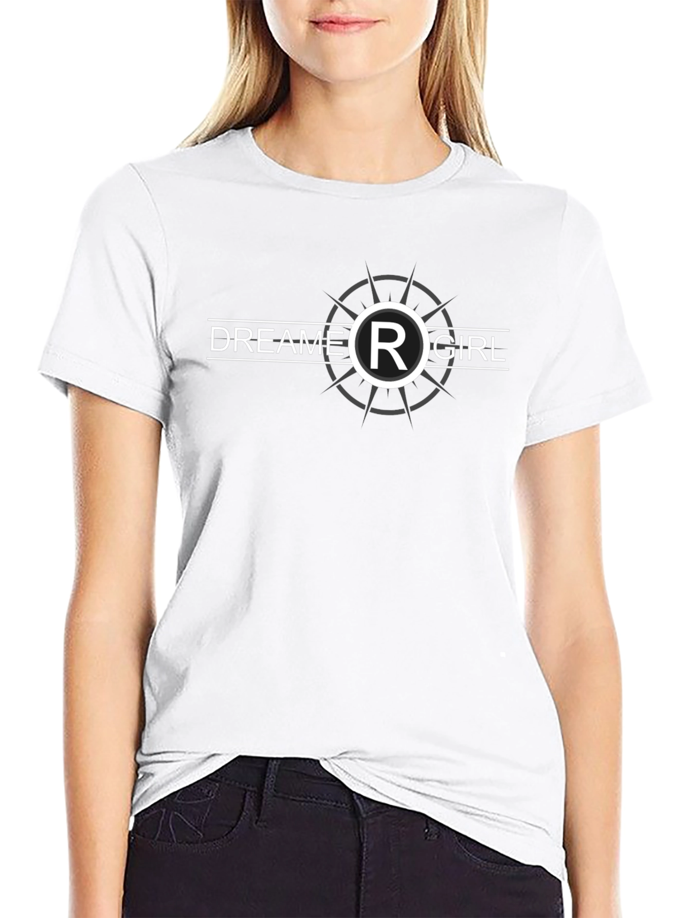 Dreamer Girl Black Graphic Tee - Stylish Unisex T-Shirt