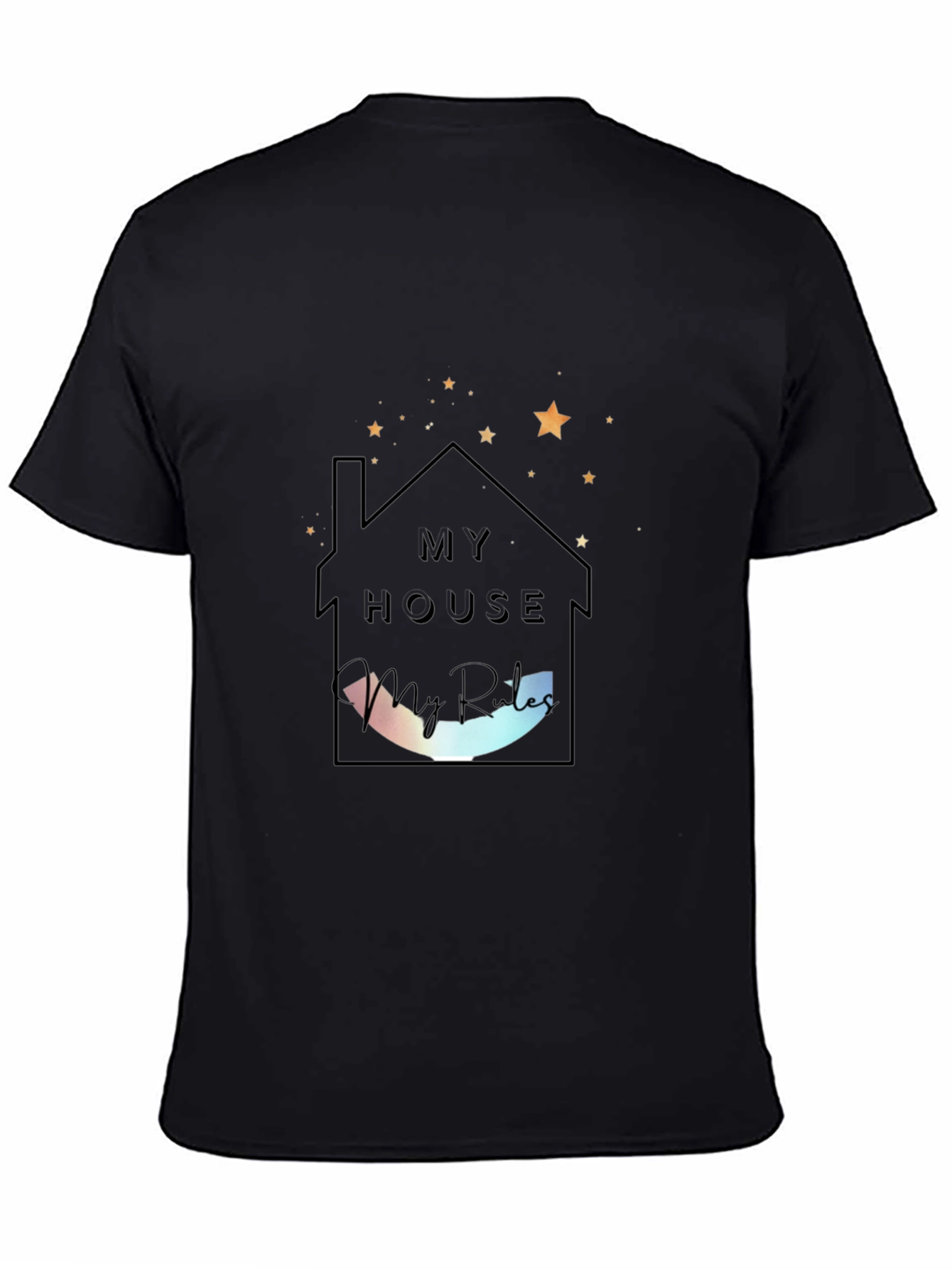My House My Rules Black Tee