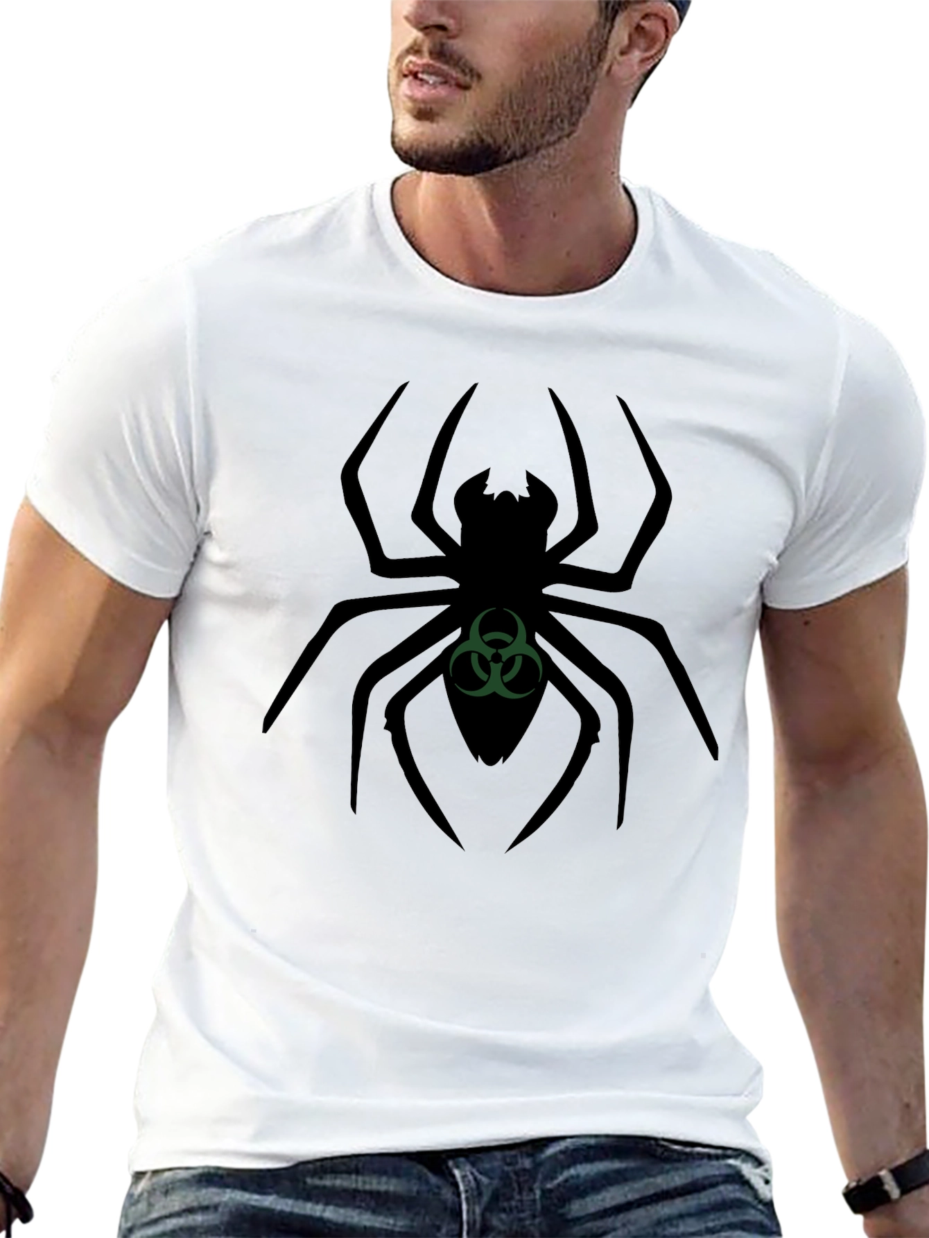 Biohazard Spider Graphic T-Shirt