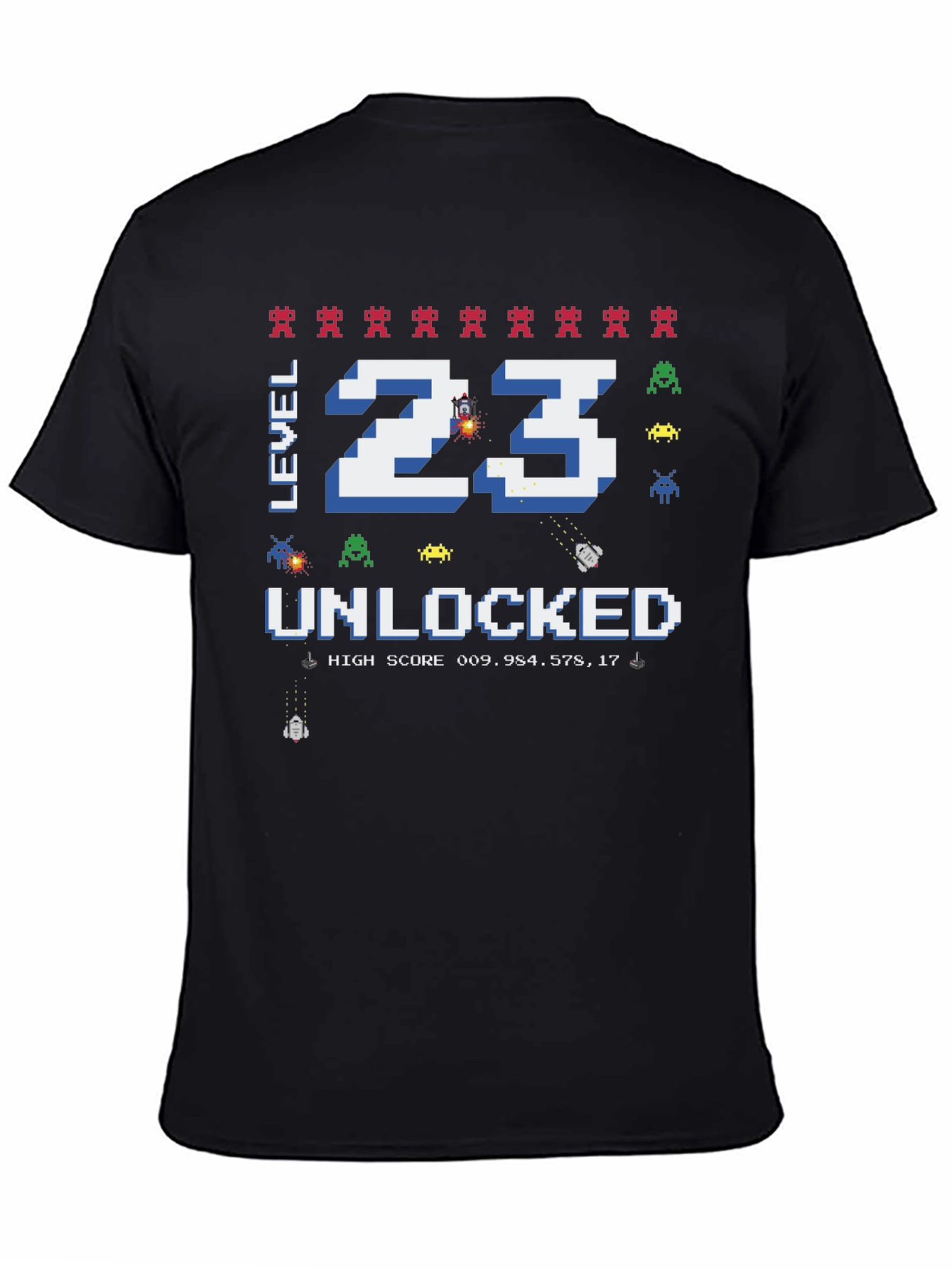 Level 23 Unlocked T-Shirt: Gamer Birthday Tee