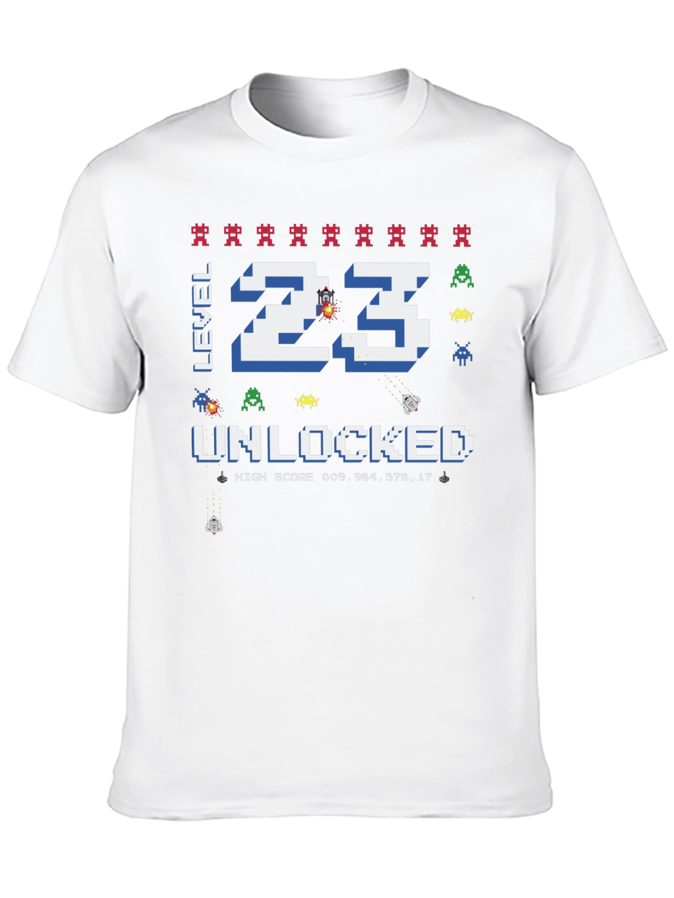 Level 23 Unlocked T-Shirt: Gamer Birthday Tee