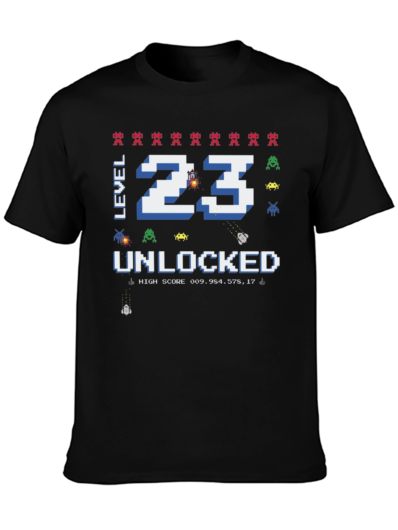 Level 23 Unlocked T-Shirt: Gamer Birthday Tee