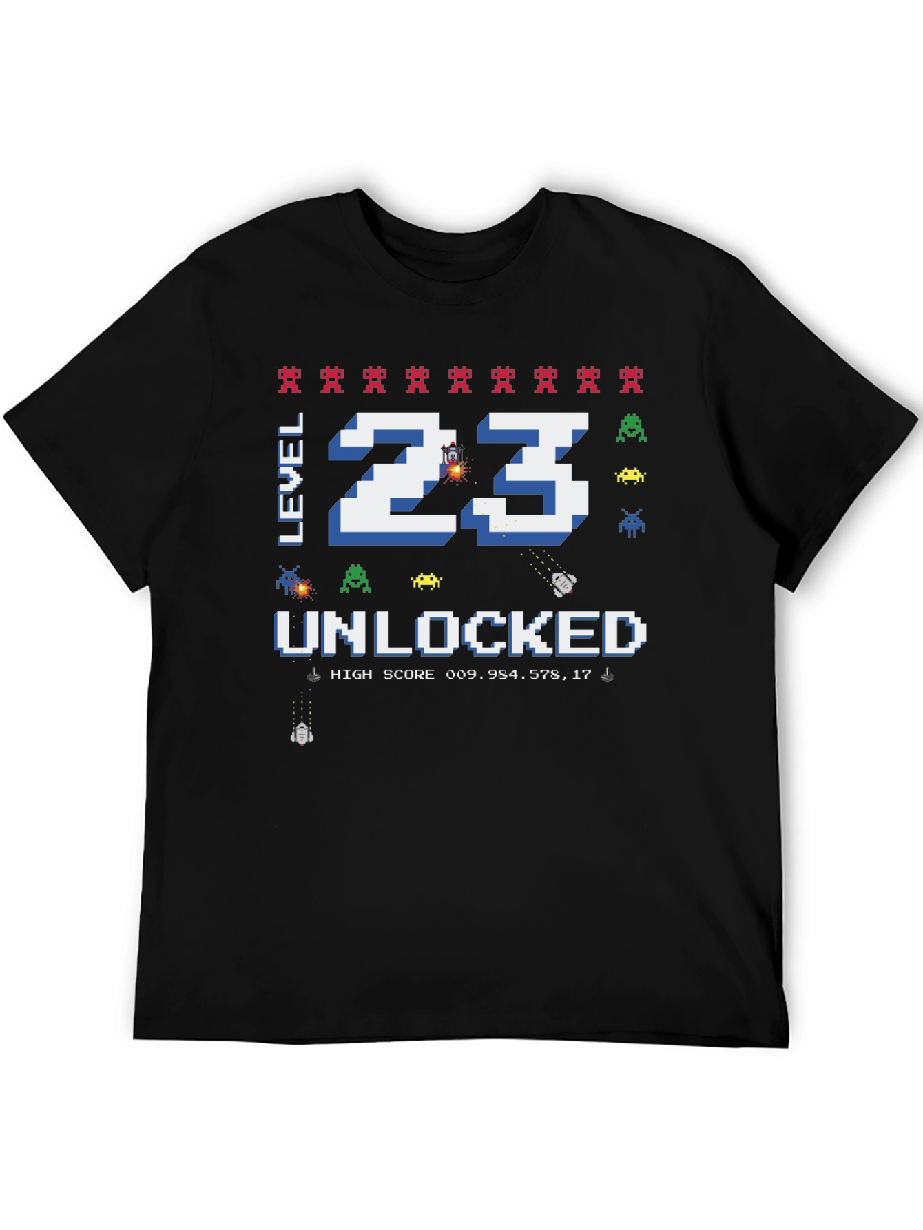 Level 23 Unlocked T-Shirt: Gamer Birthday Tee