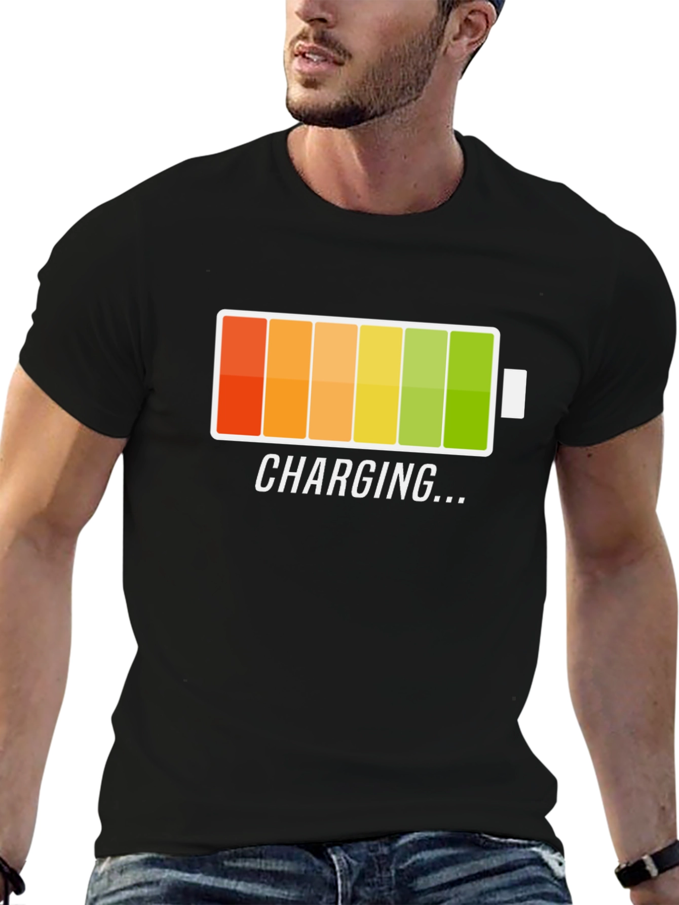Charging Battery Graphic T-Shirt