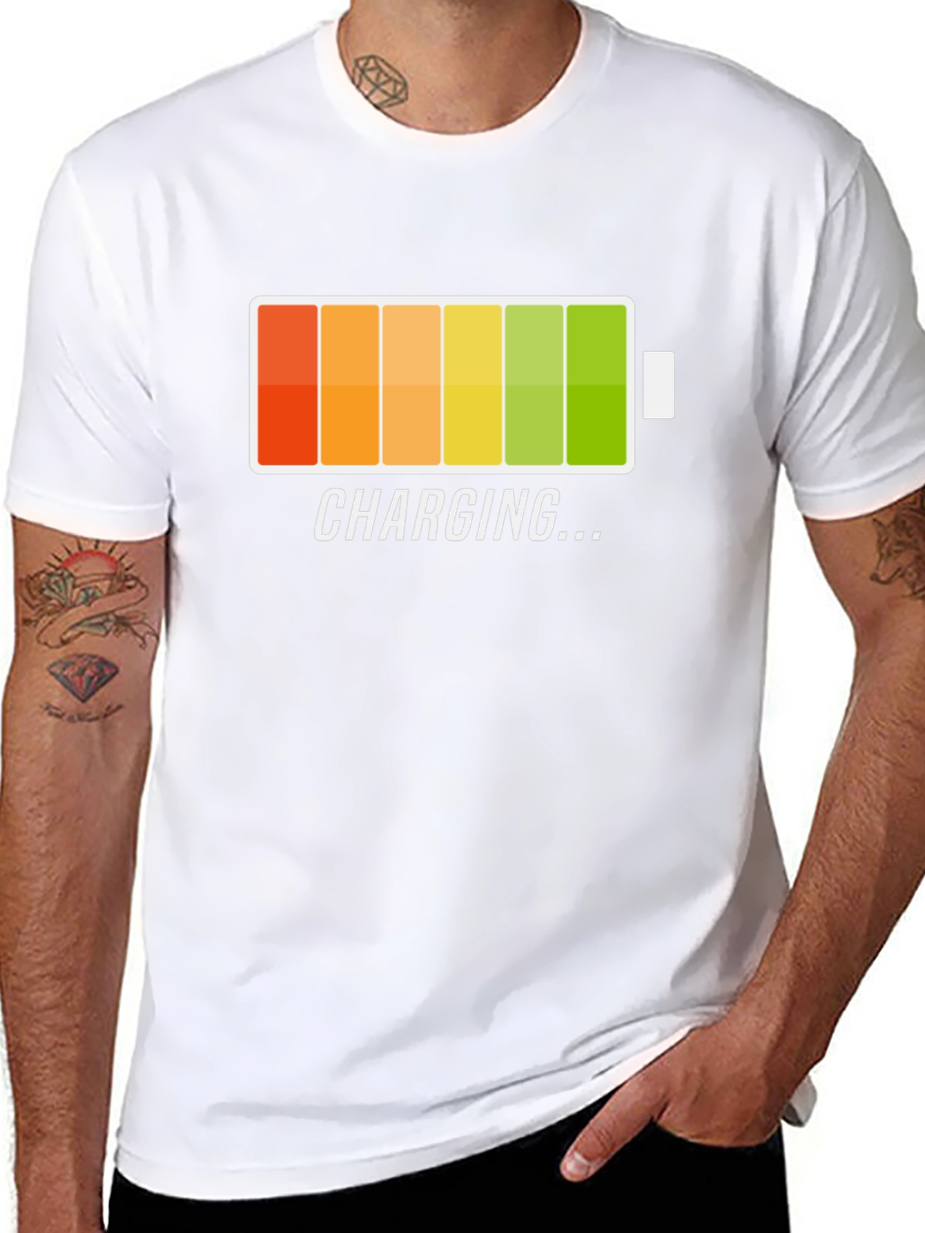 Charging Battery Graphic T-Shirt