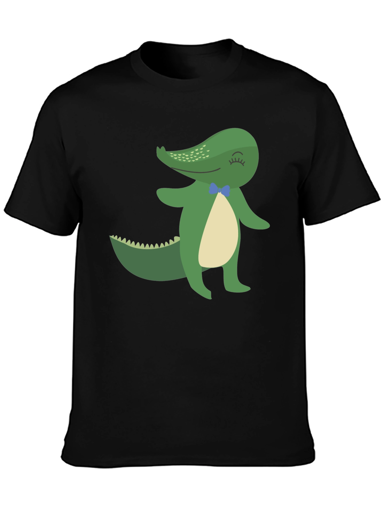 Cool Alligator Graphic Tee - Black