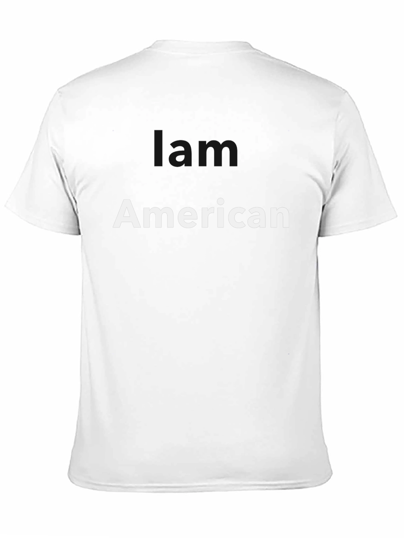 American T-Shirt - Black Cotton Blend - Patriotic Tee
