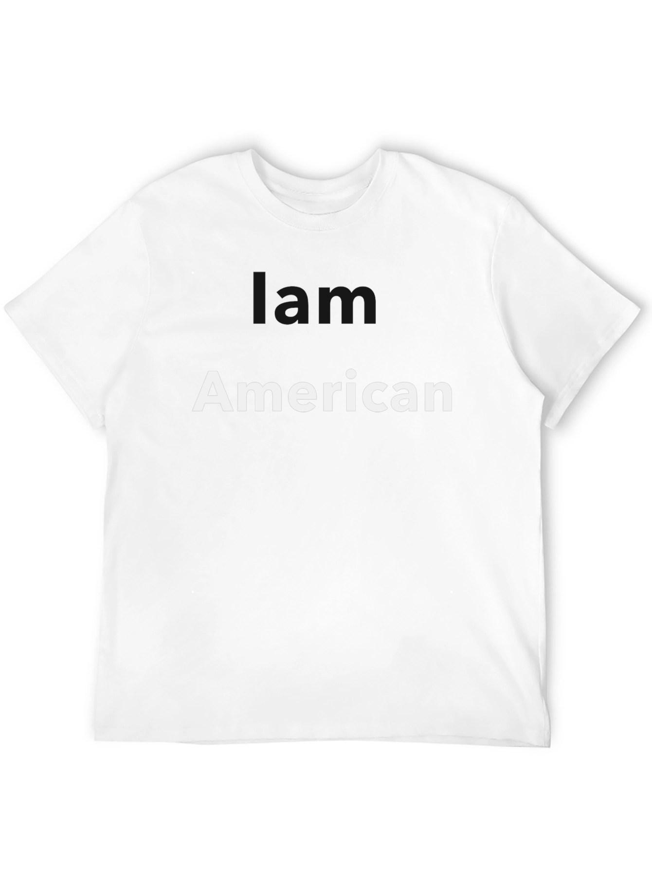 American T-Shirt - Black Cotton Blend - Patriotic Tee