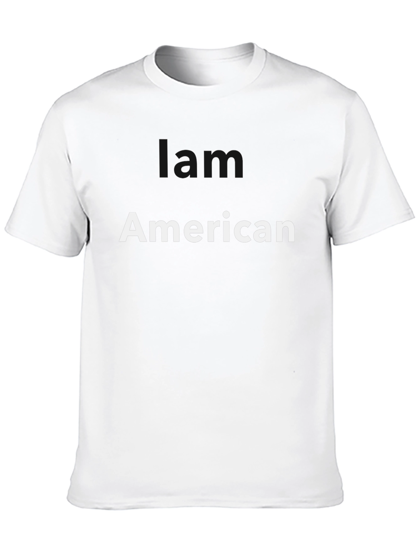 American T-Shirt - Black Cotton Blend - Patriotic Tee