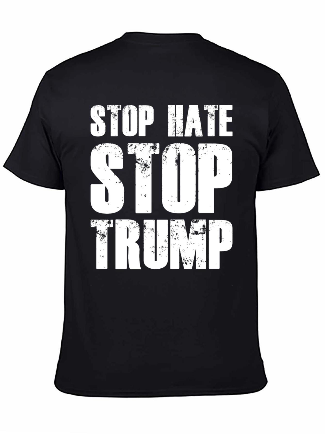 Stop Hate Stop Trump Black T-Shirt