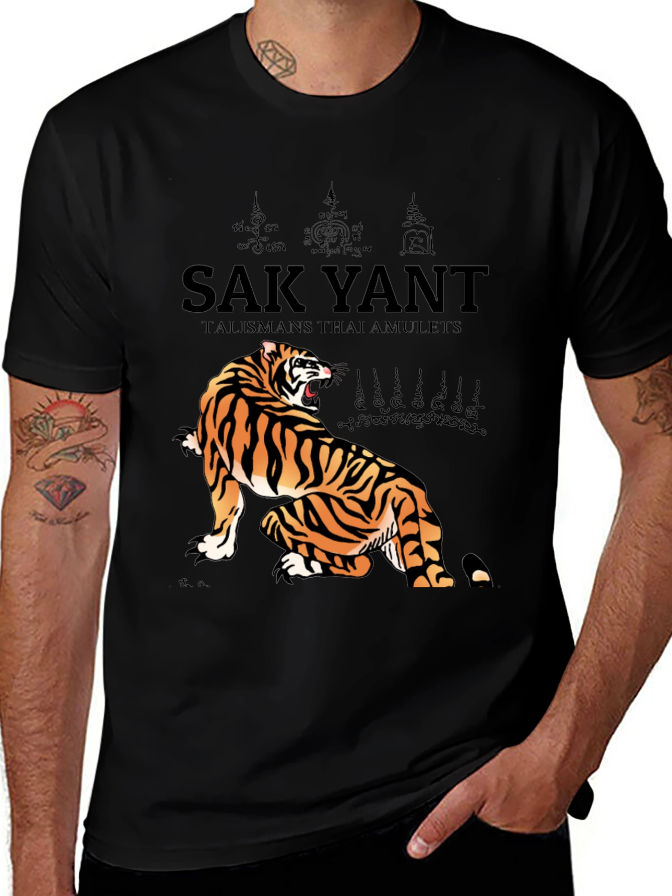 Sak Yant Tiger Graphic Tee