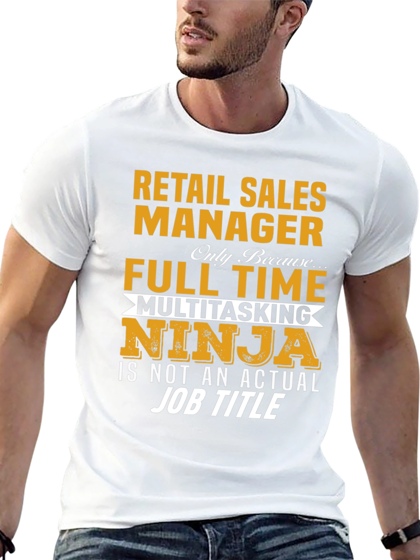 Retail Sales Manager T-Shirt Funny Job Title Tee