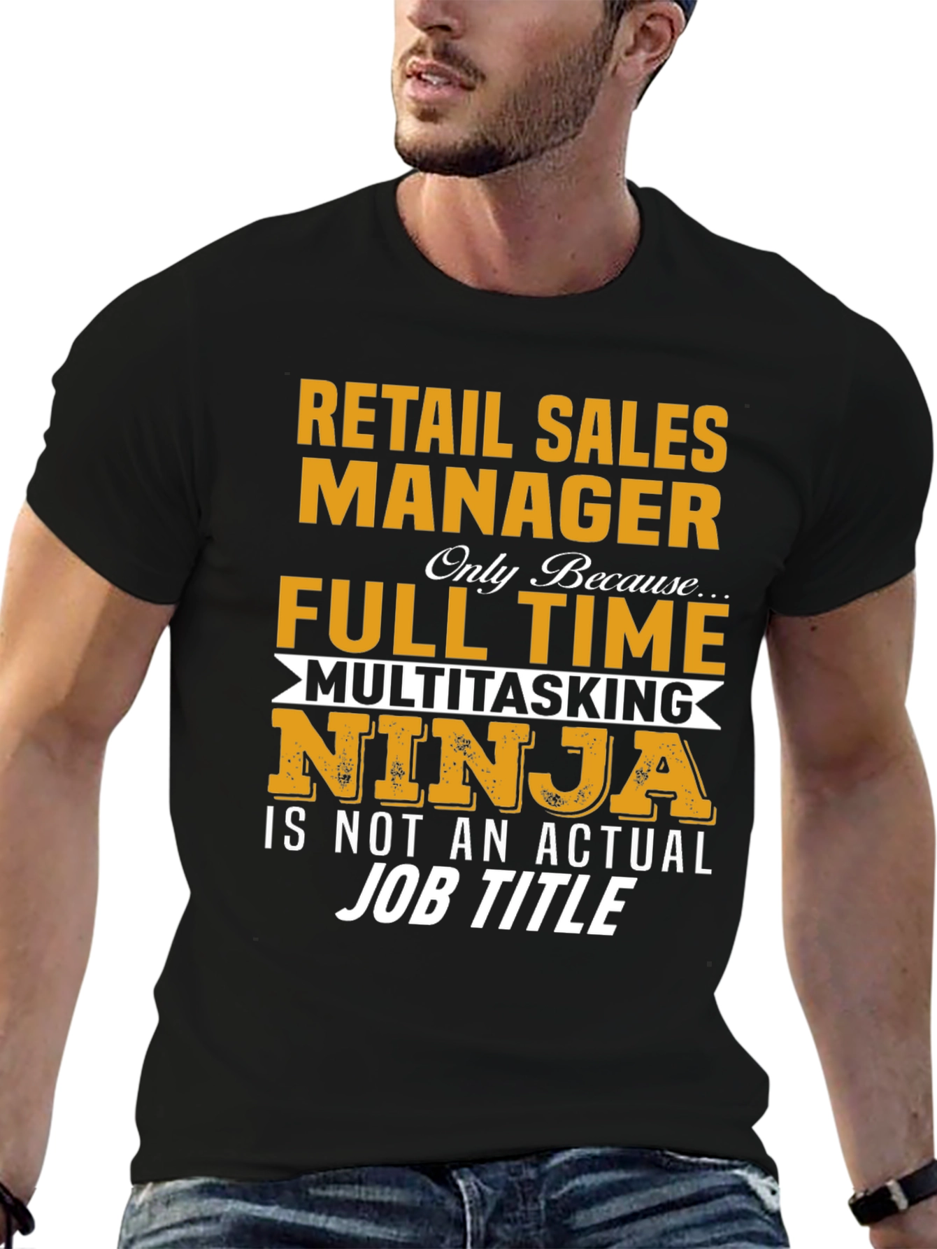 Retail Sales Manager T-Shirt Funny Job Title Tee