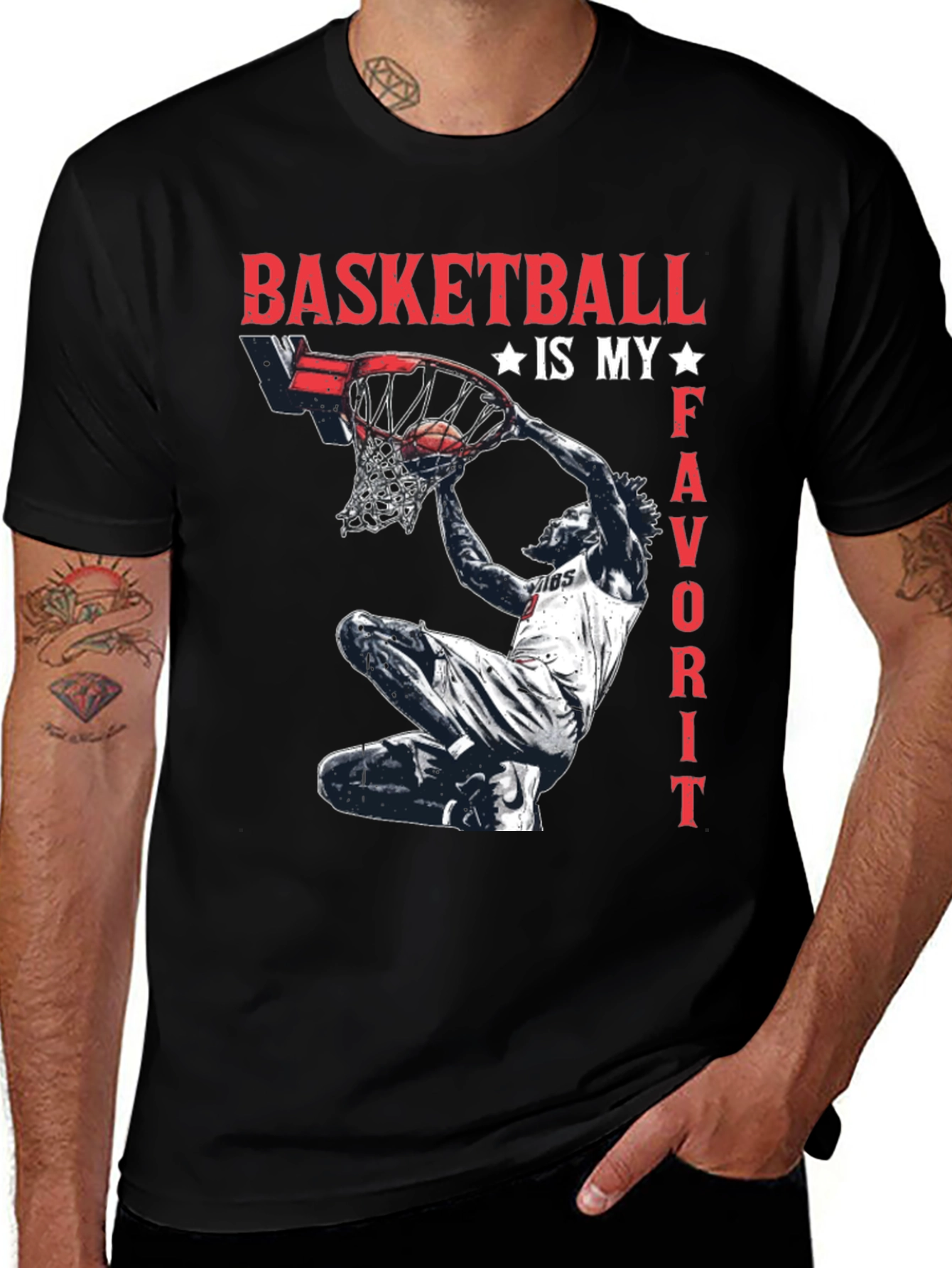 Basketball is My Favorite T-Shirt - Graphic Tee