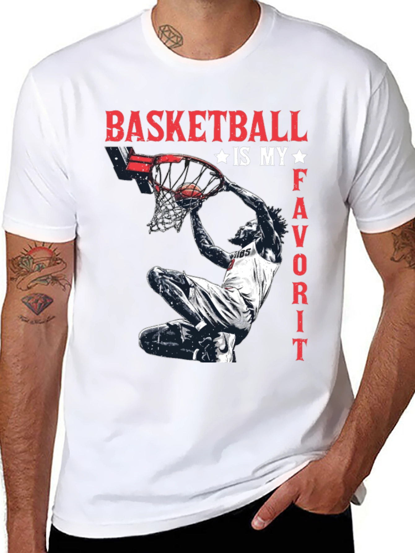 Basketball is My Favorite T-Shirt - Graphic Tee