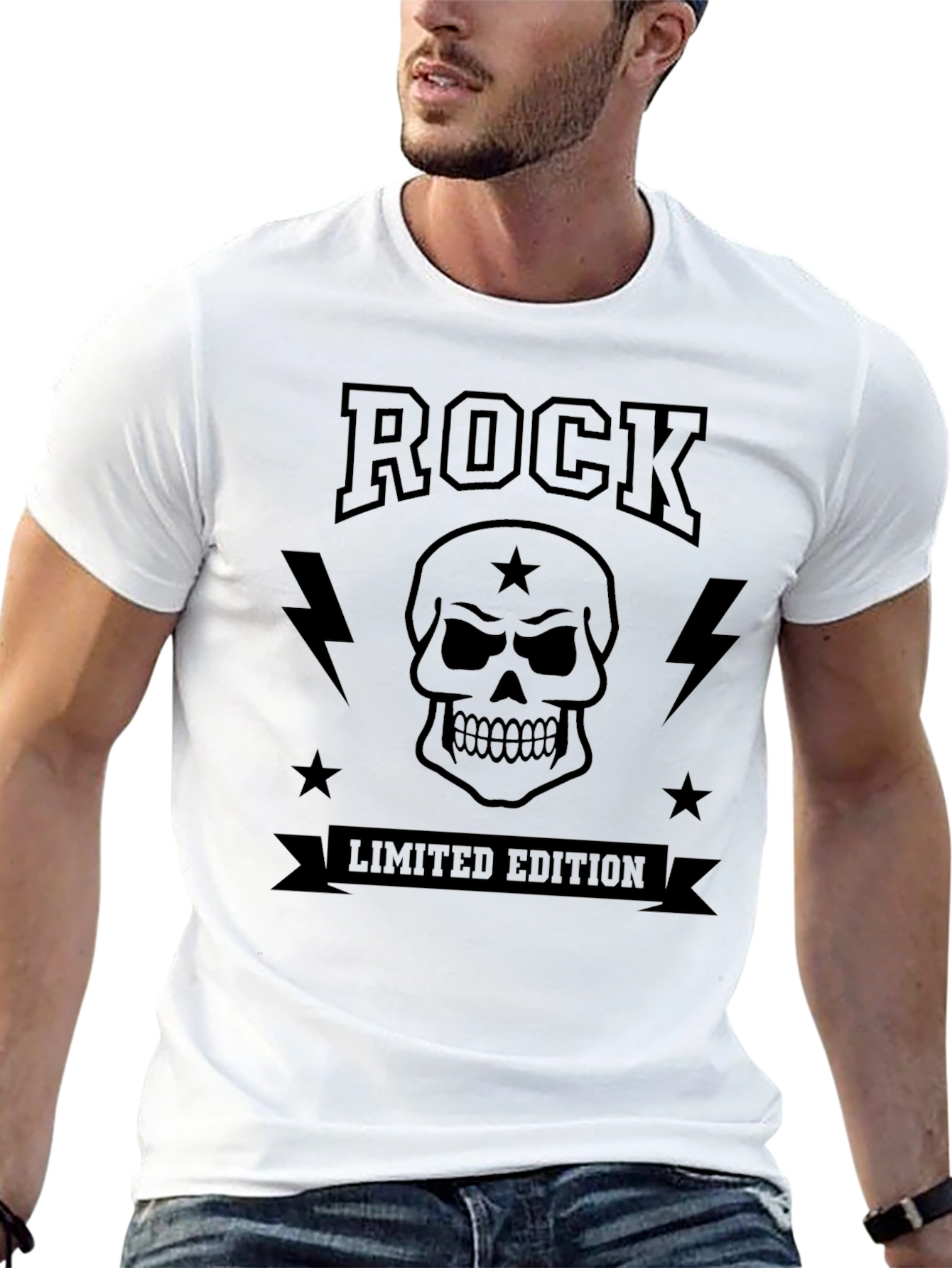 Rock Limited Edition Black Graphic T-Shirt