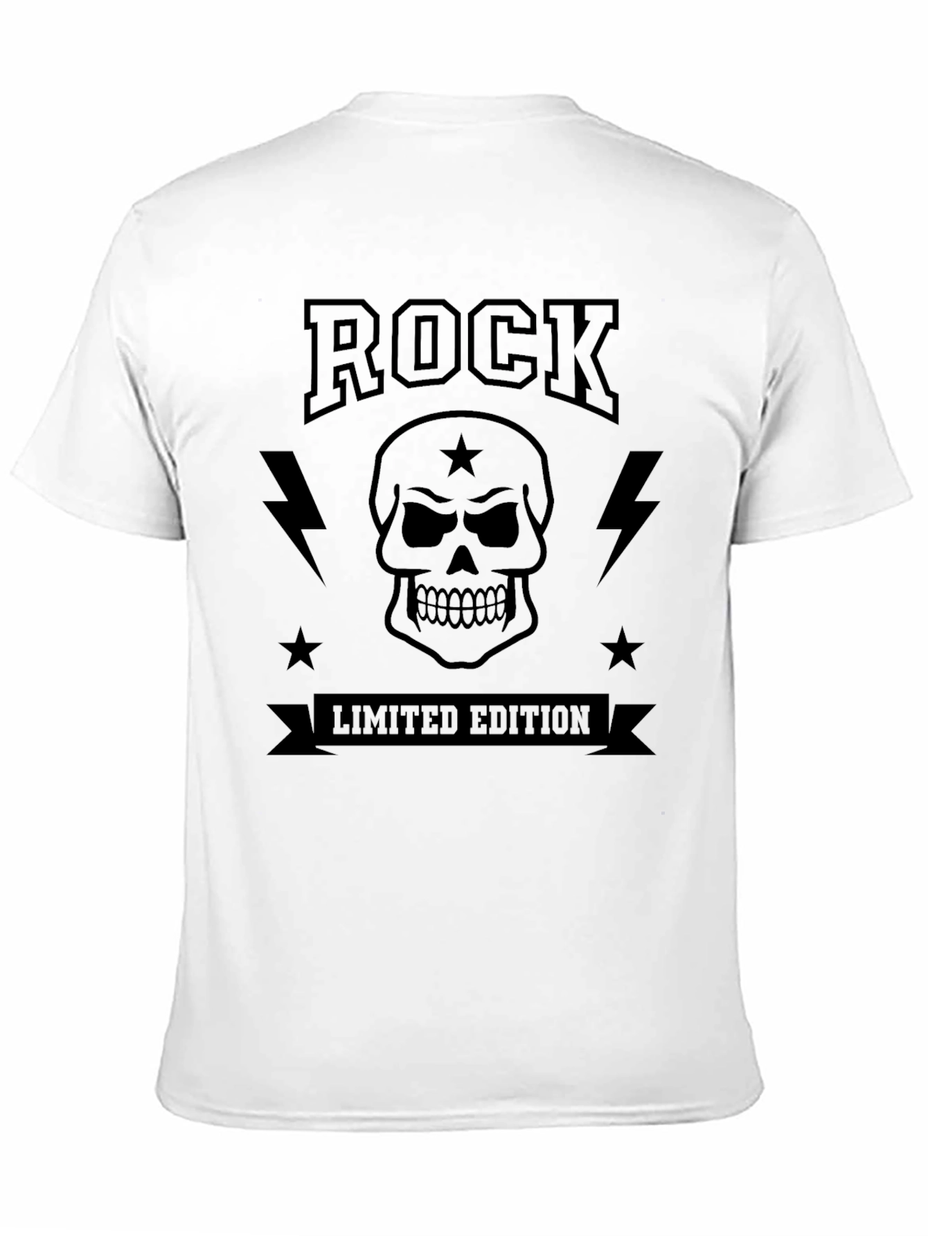 Rock Limited Edition Black Graphic T-Shirt