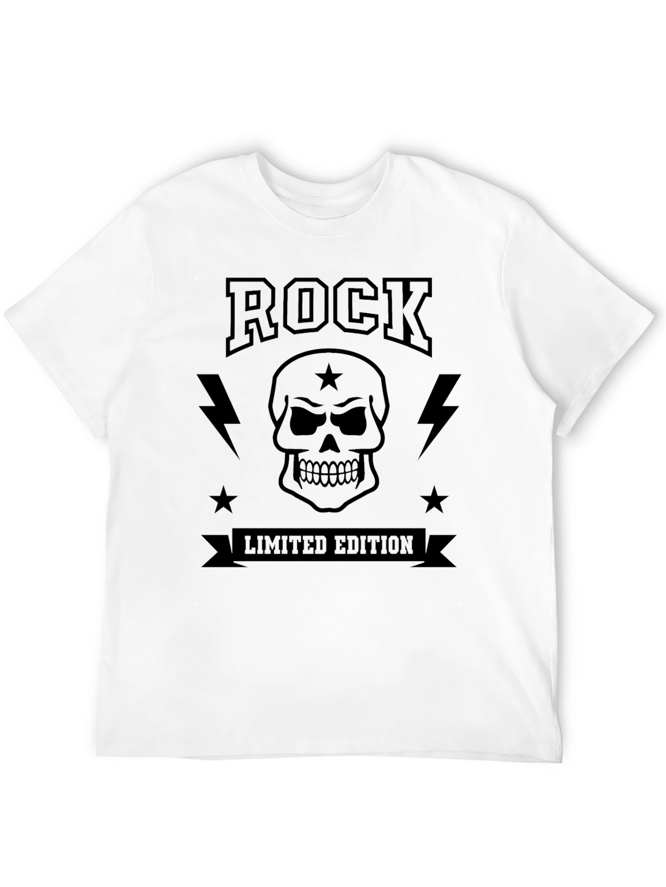 Rock Limited Edition Black Graphic T-Shirt
