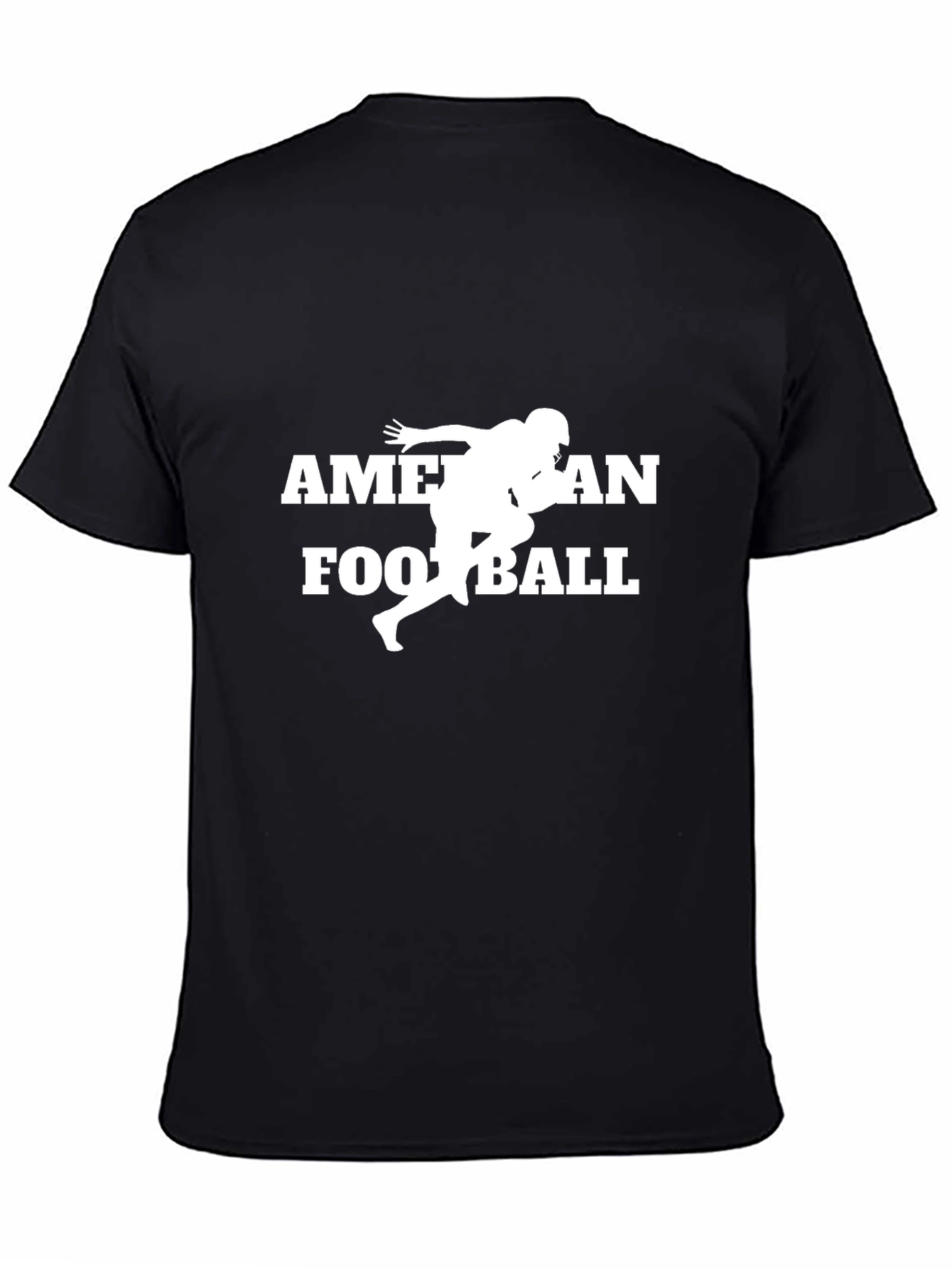 American Football Graphic T-Shirt - Black
