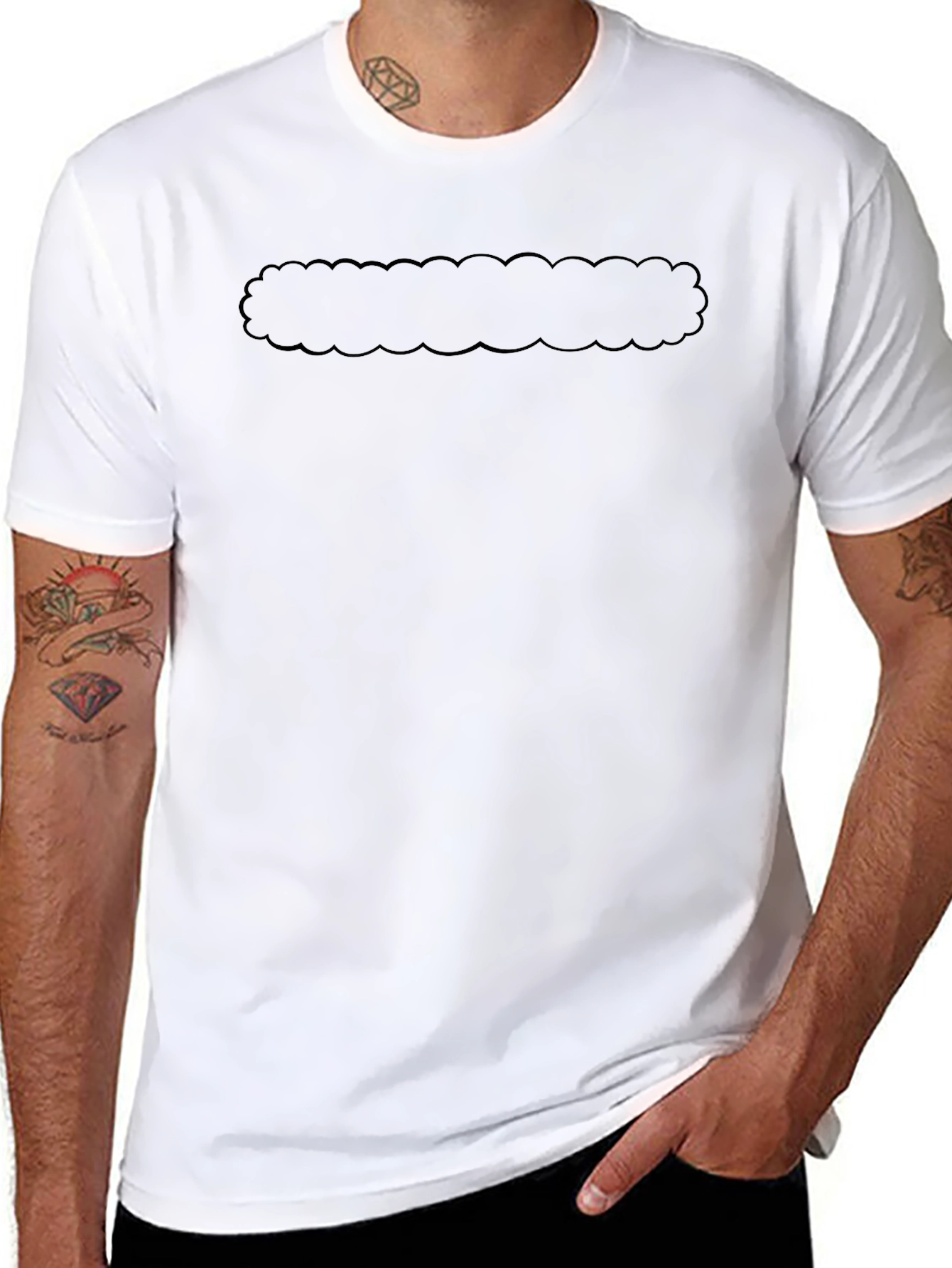 Mens Black Crew Neck T-Shirt - Casual Comfort
