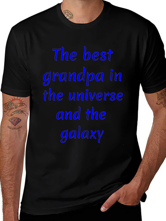 Best Grandpa T-Shirt: Universe and Galaxy Edition