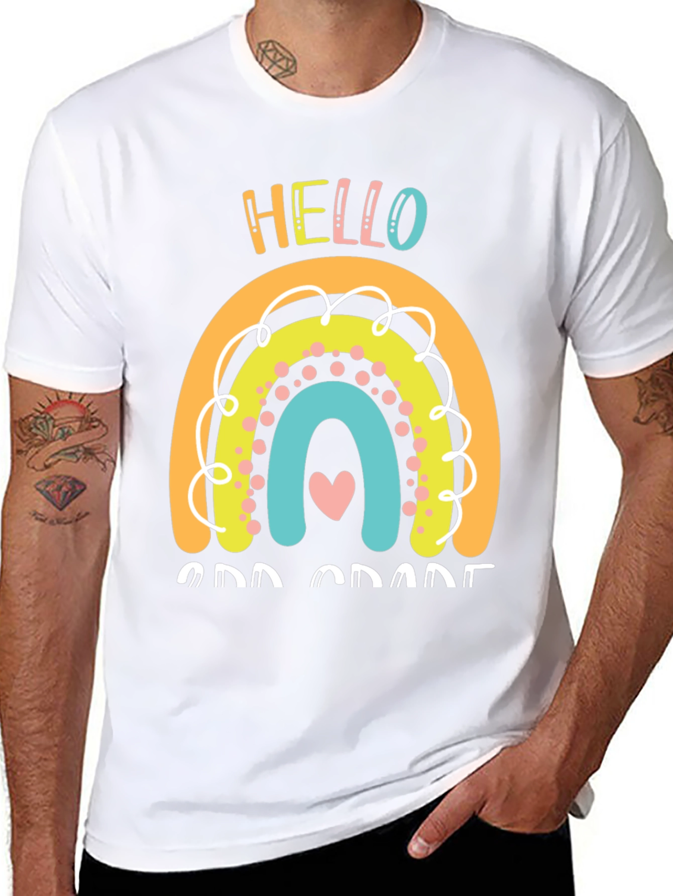 Hello 2nd Grade Rainbow T-Shirt