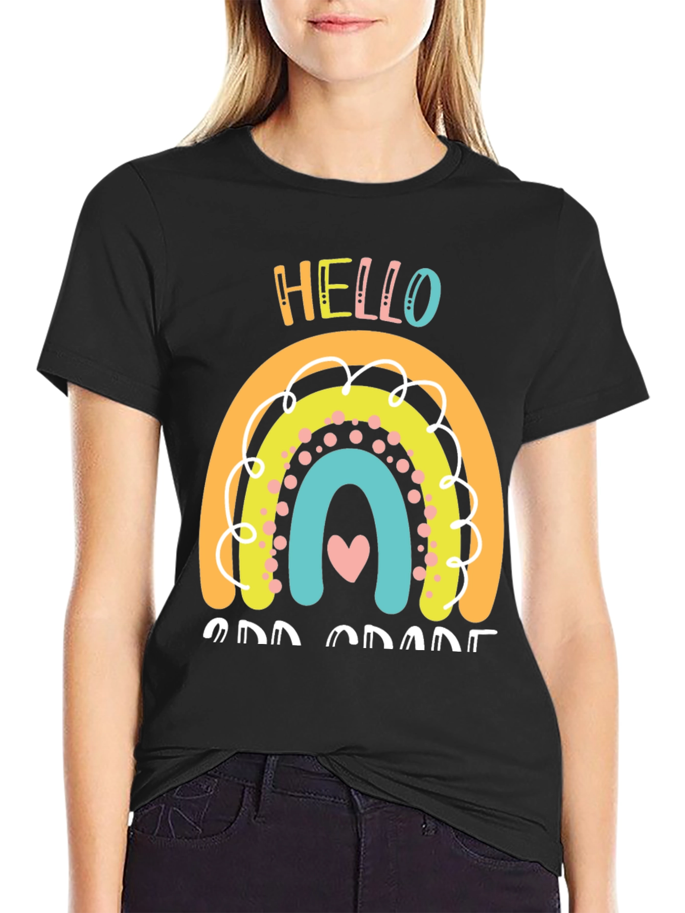 Hello 2nd Grade Rainbow T-Shirt