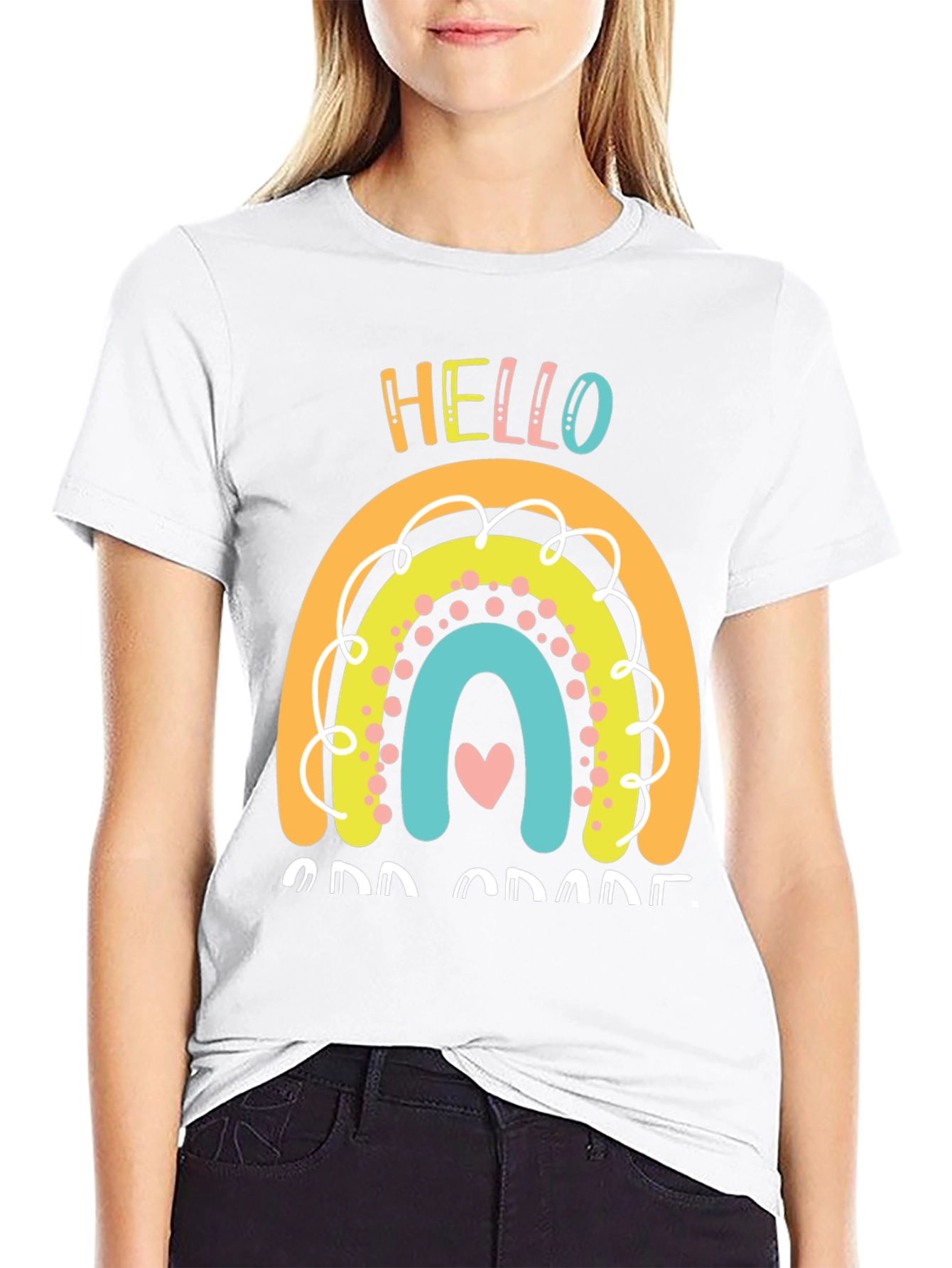 Hello 2nd Grade Rainbow T-Shirt
