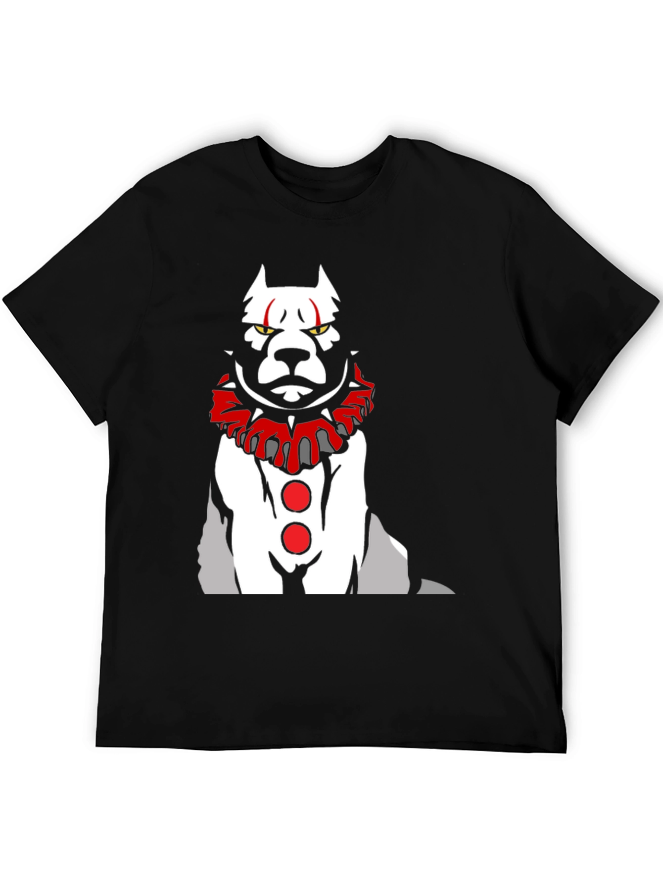 Scary Clown Dog Graphic T-Shirt