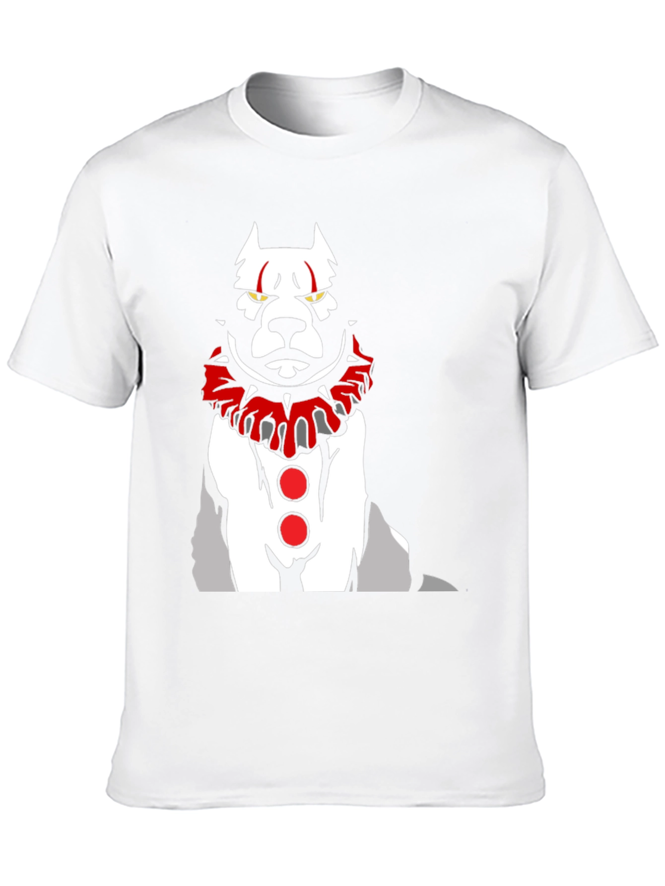 Scary Clown Dog Graphic T-Shirt