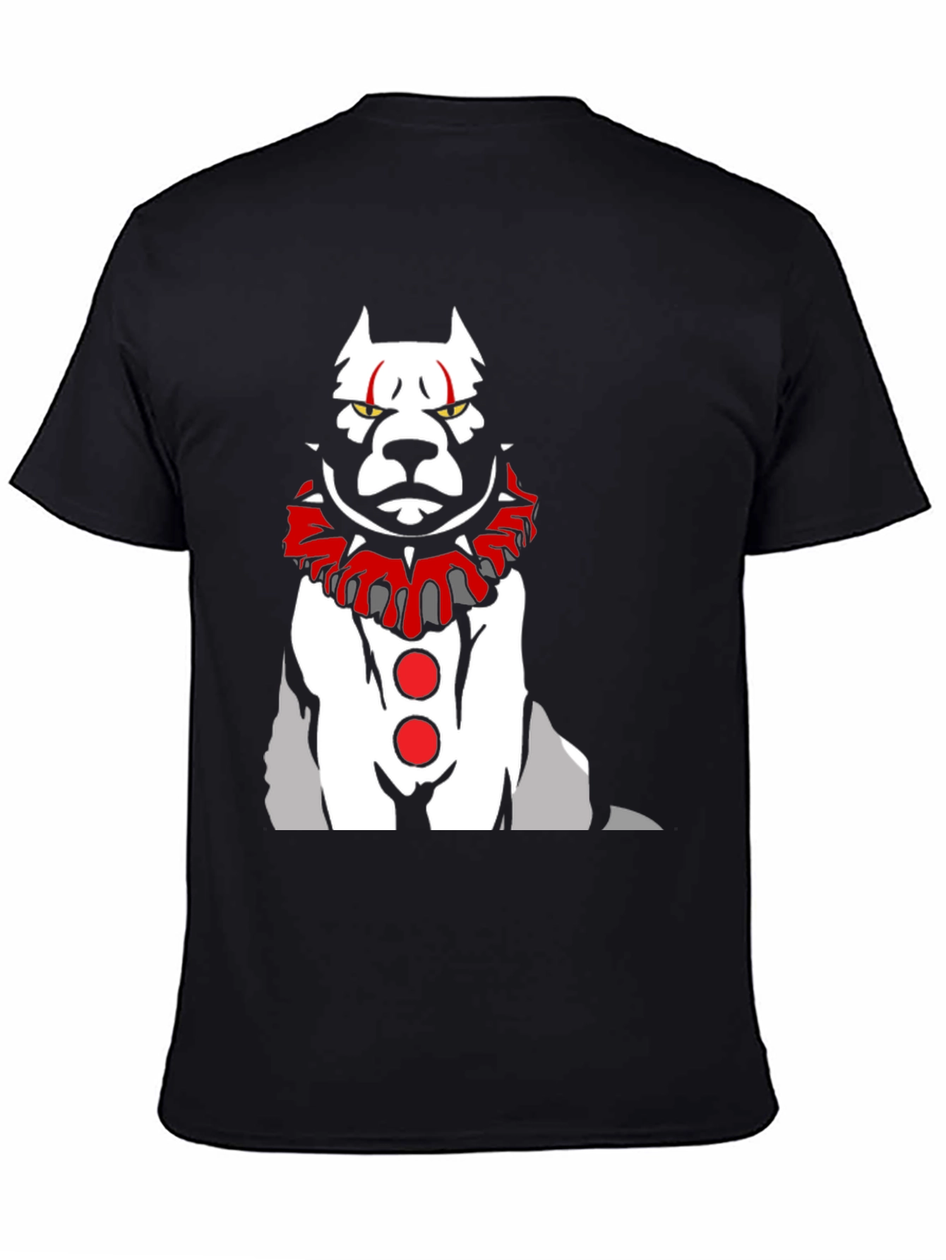 Scary Clown Dog Graphic T-Shirt