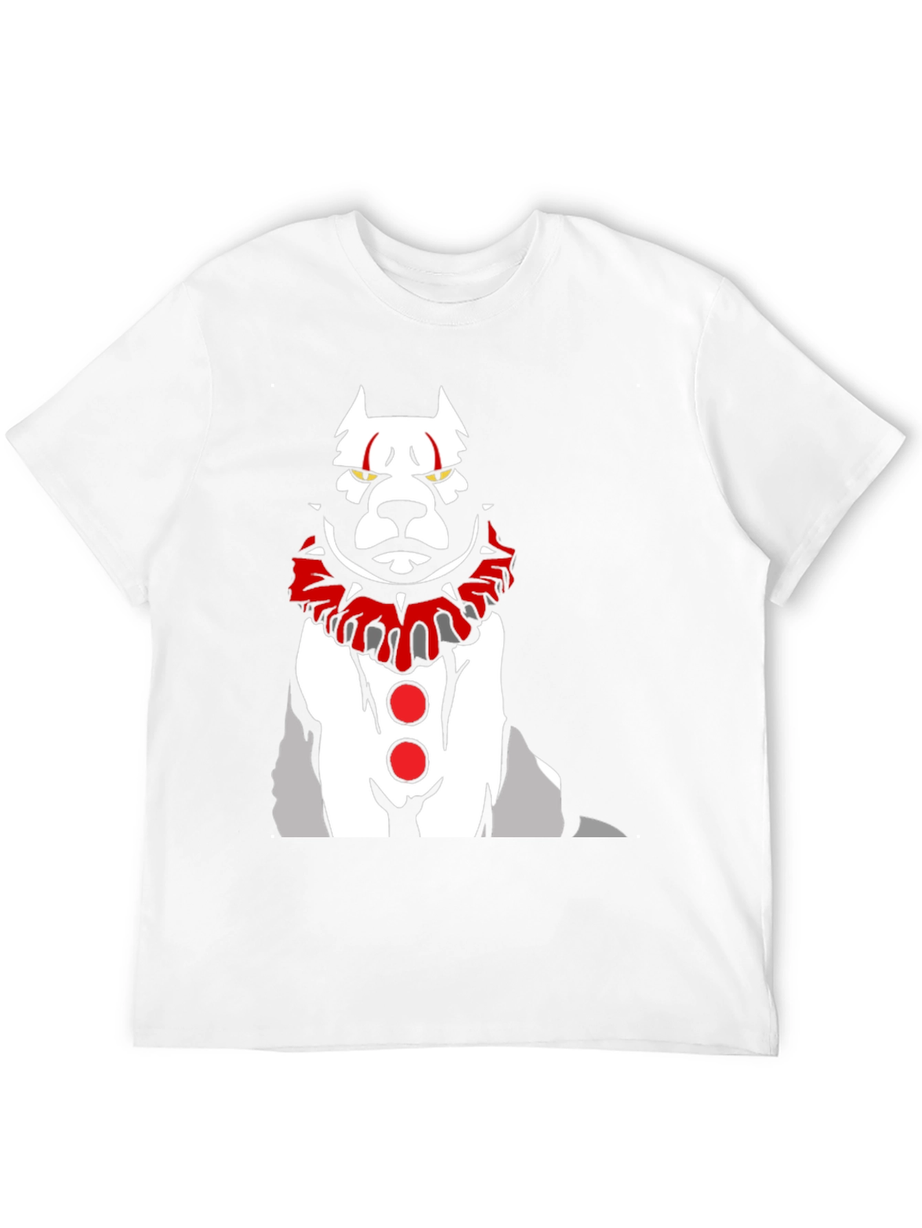 Scary Clown Dog Graphic T-Shirt