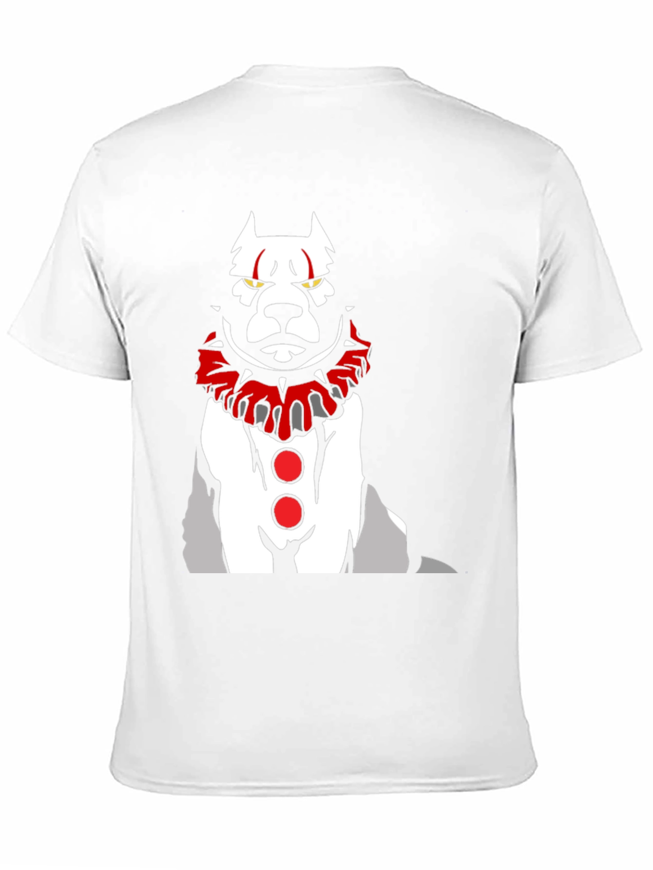 Scary Clown Dog Graphic T-Shirt