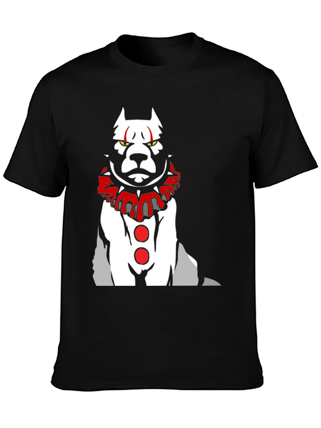 Scary Clown Dog Graphic T-Shirt